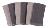Wave Terry Dish Cloth Set Of 6 - 12" x 12"