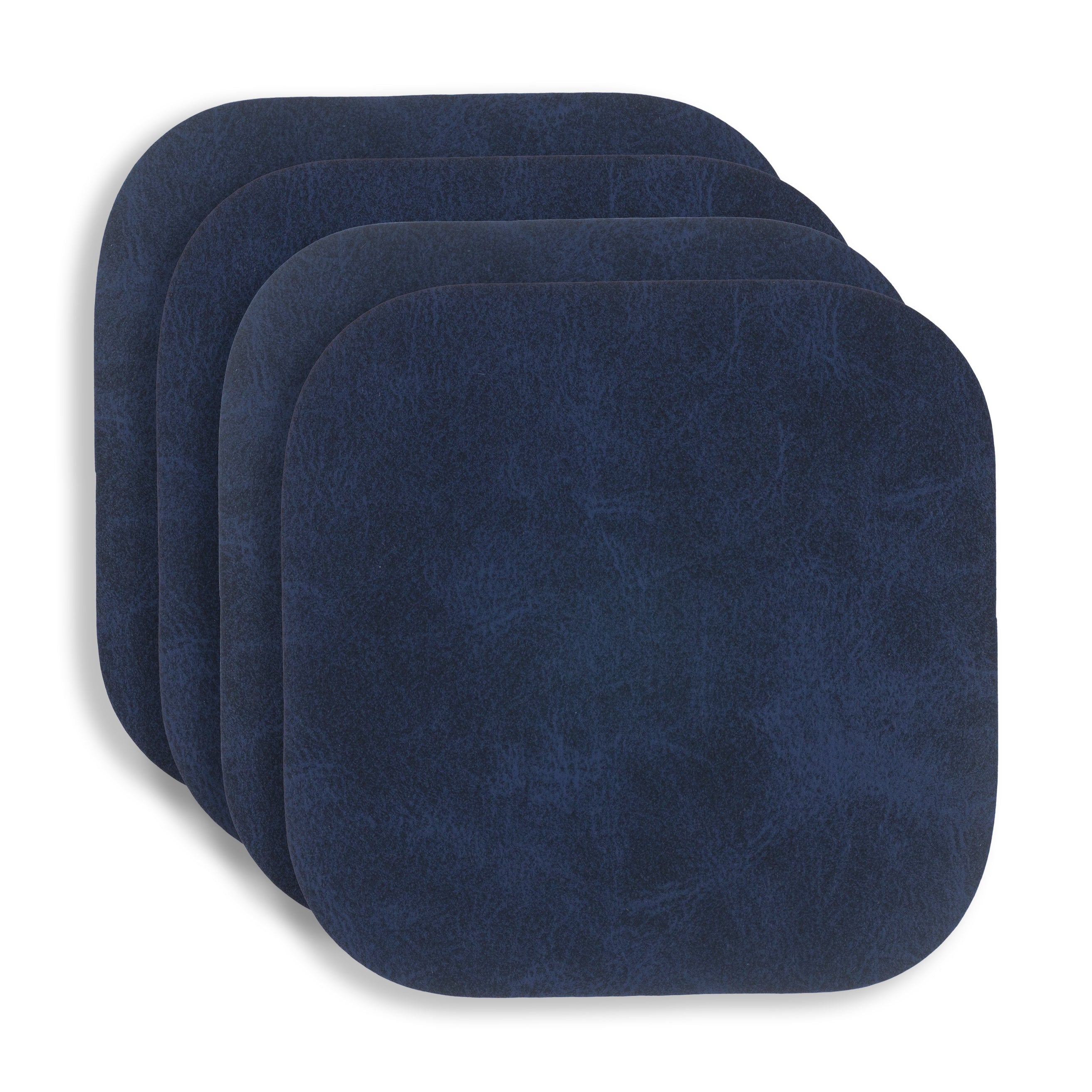 KAF Home Santiago Set Of 4 Faux Leather Coasters - 4.25
