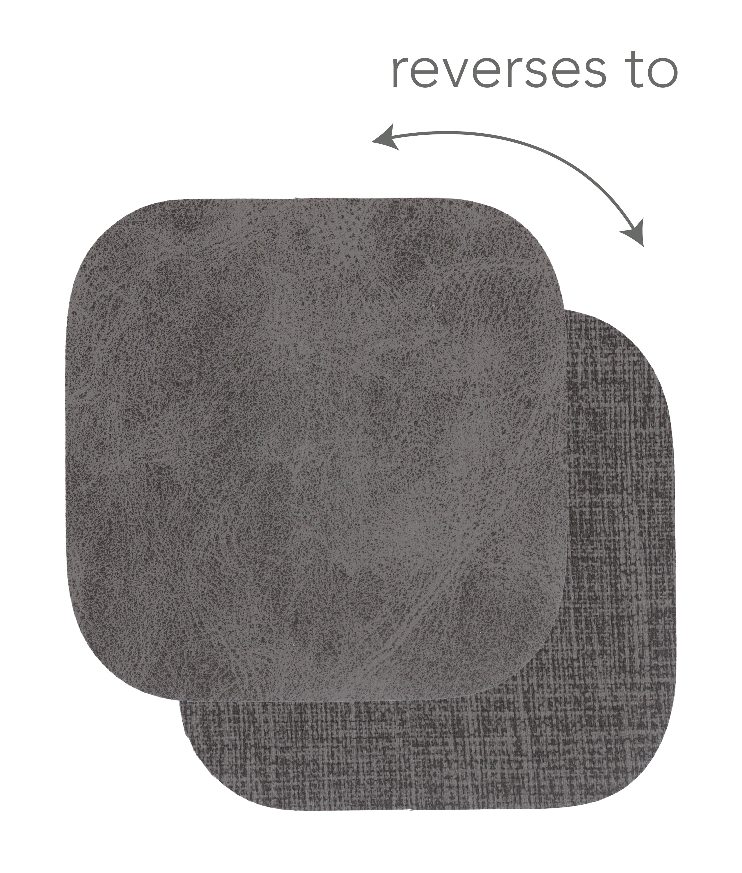 KAF Home Santiago Set Of 4 Faux Leather Coasters - 4.25