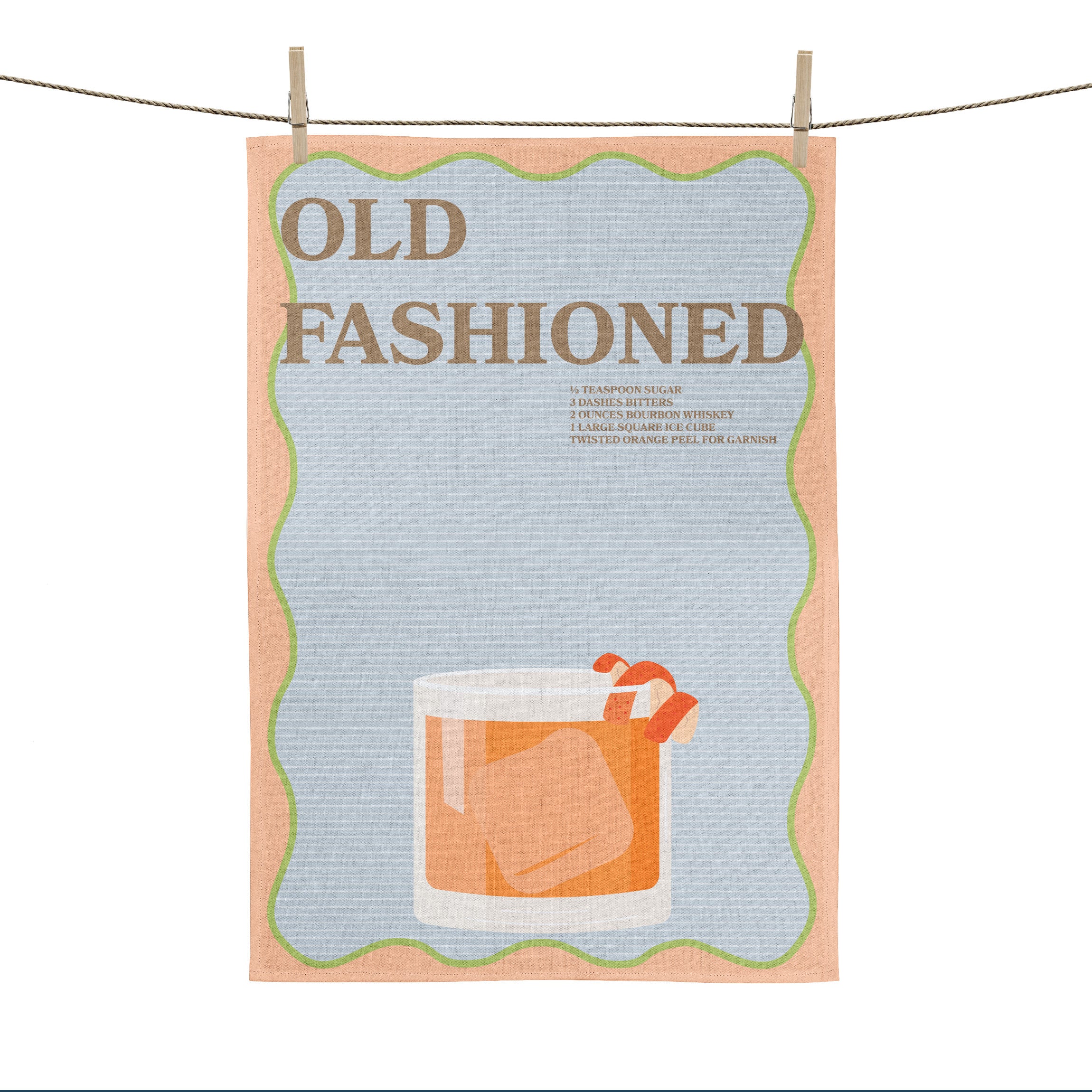 KAF Home Printed Cocktail Kitchen Towels