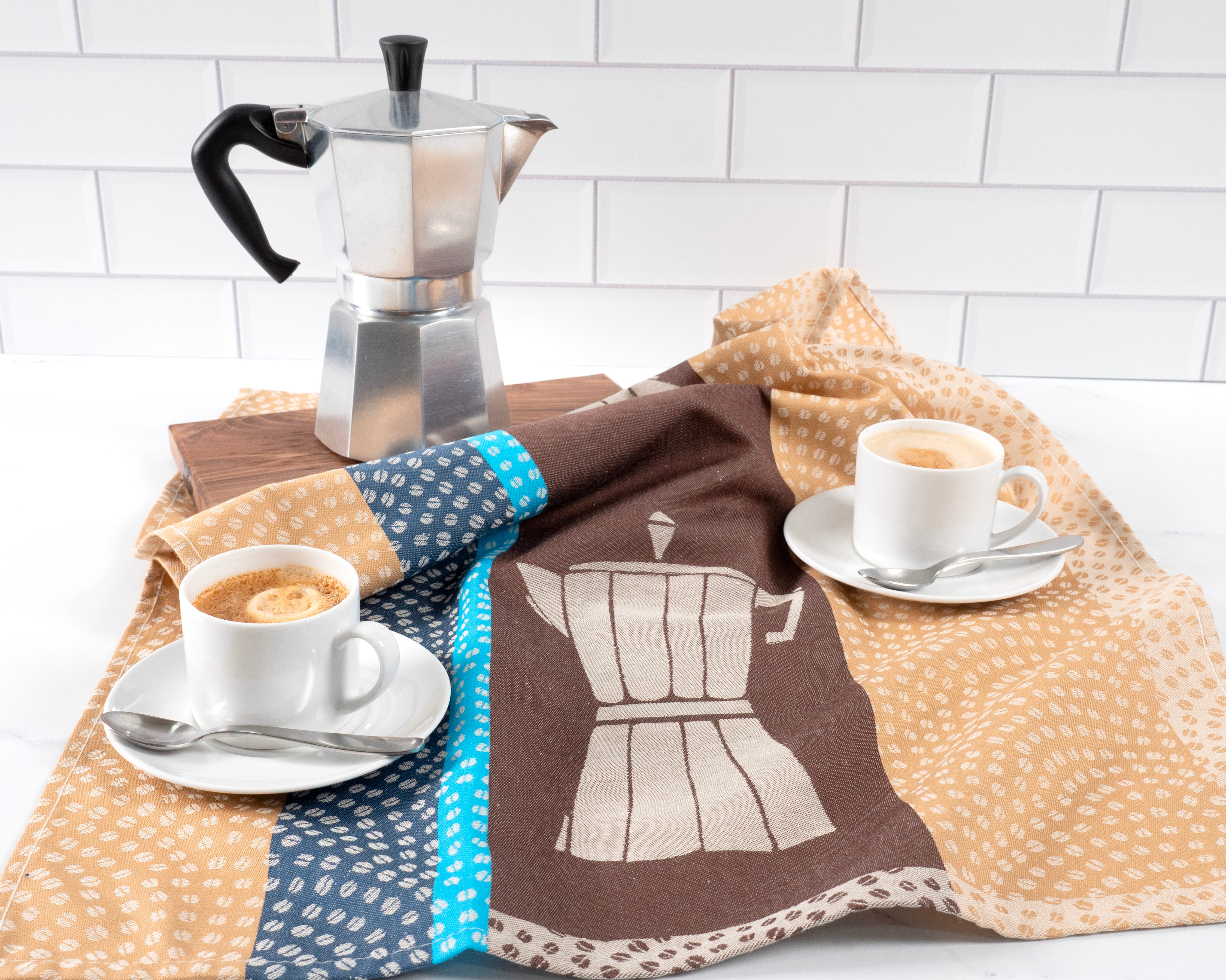 KAF Home 100% Cotton Portuguese Jacquard Kitchen Towels - 19