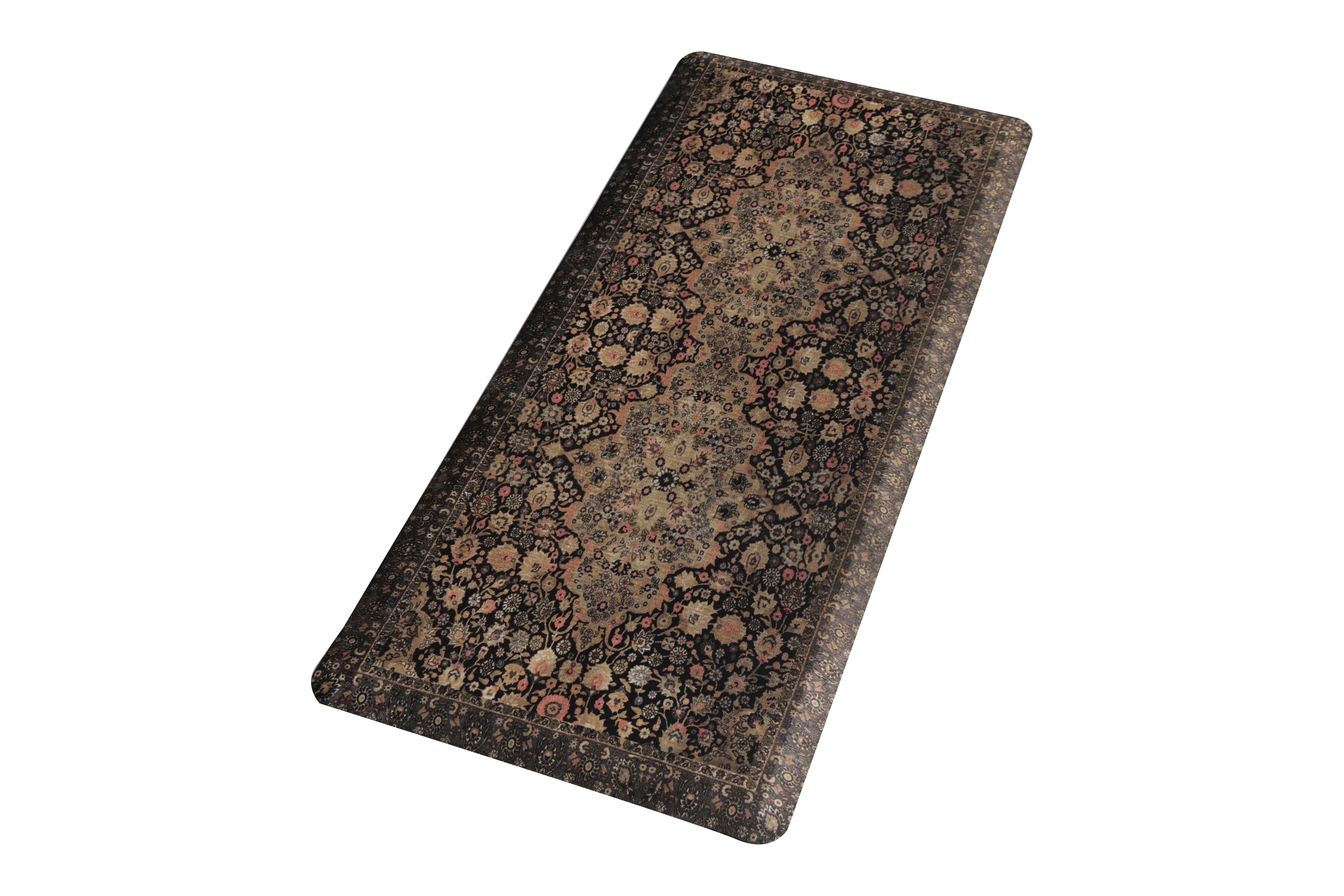 KAF Home Persian Print Anti Fatigue Mats - Beveled Edge