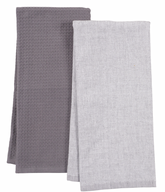Linden 100% Cotton Reversible Terry Kitchen Towel Sets Of 2