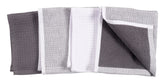 Linden 100% Cotton Reversible Terry Dish Cloth Set Of 4