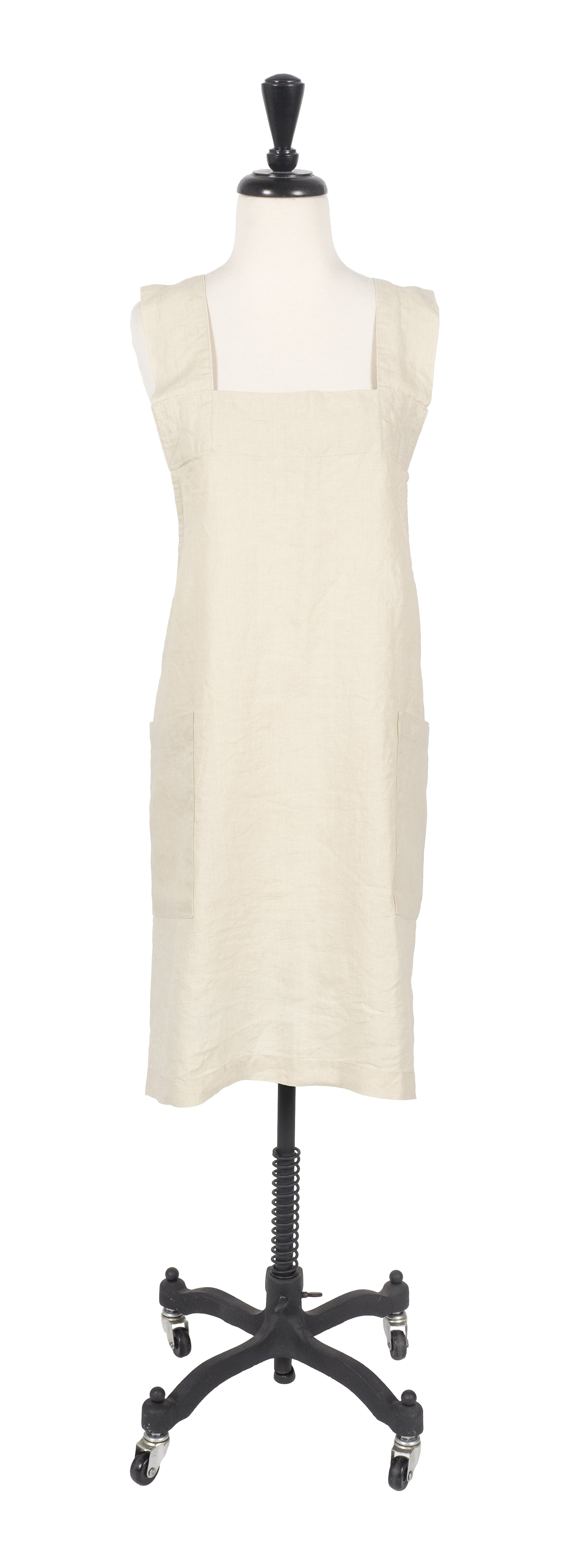 KAF Home Firenze 100% Stone Washed Linen Cross Back Smock Apron