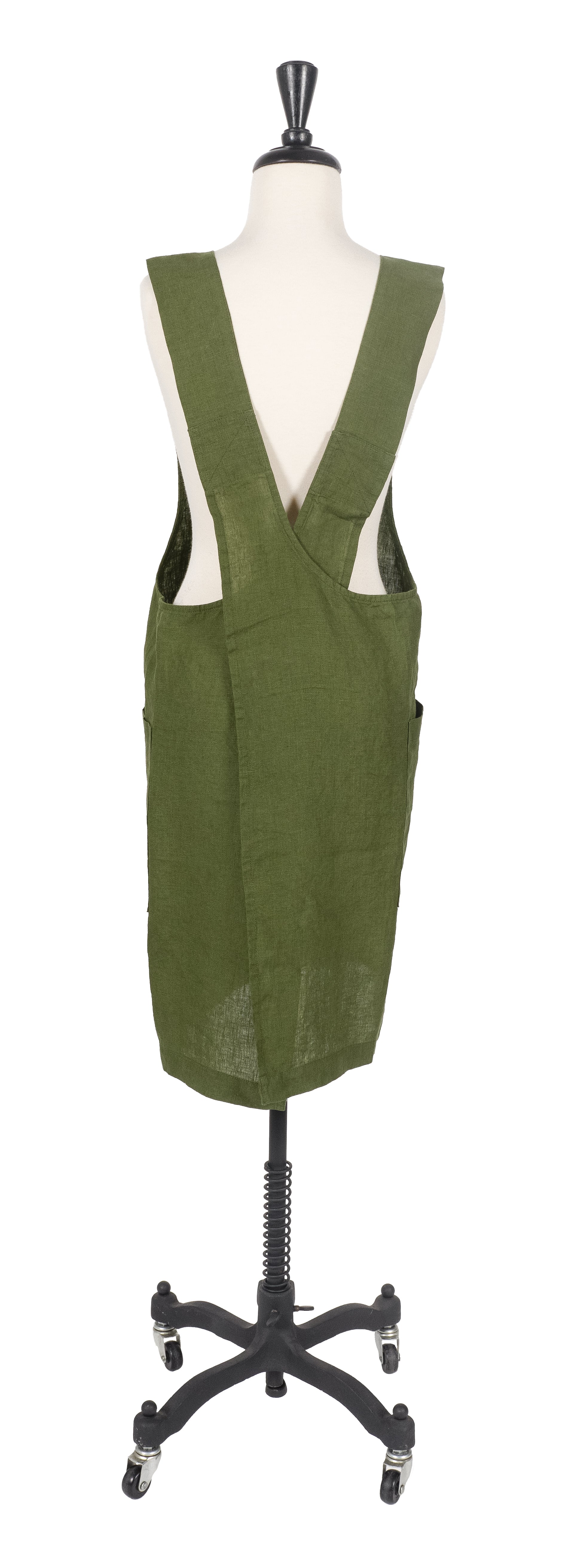 KAF Home Firenze 100% Stone Washed Linen Cross Back Smock Apron