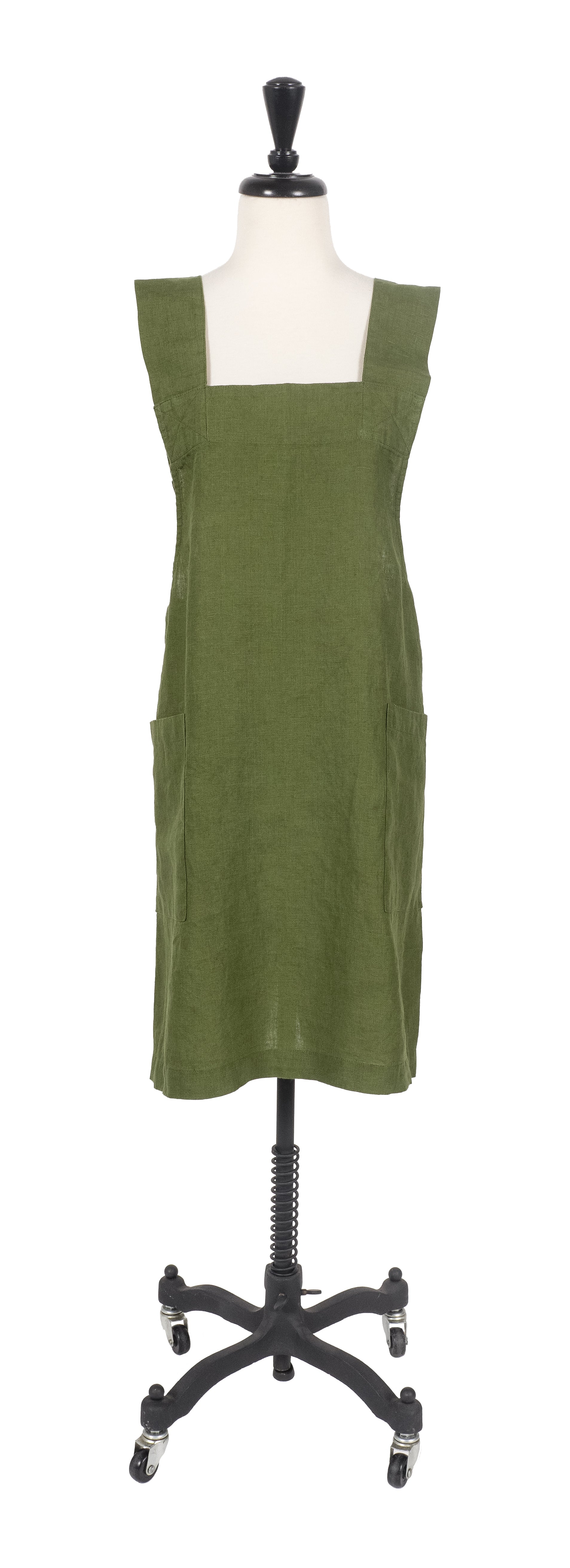 KAF Home Firenze 100% Stone Washed Linen Cross Back Smock Apron