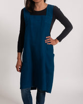 KAF Home Firenze 100% Stone Washed Linen Cross Back Smock Apron