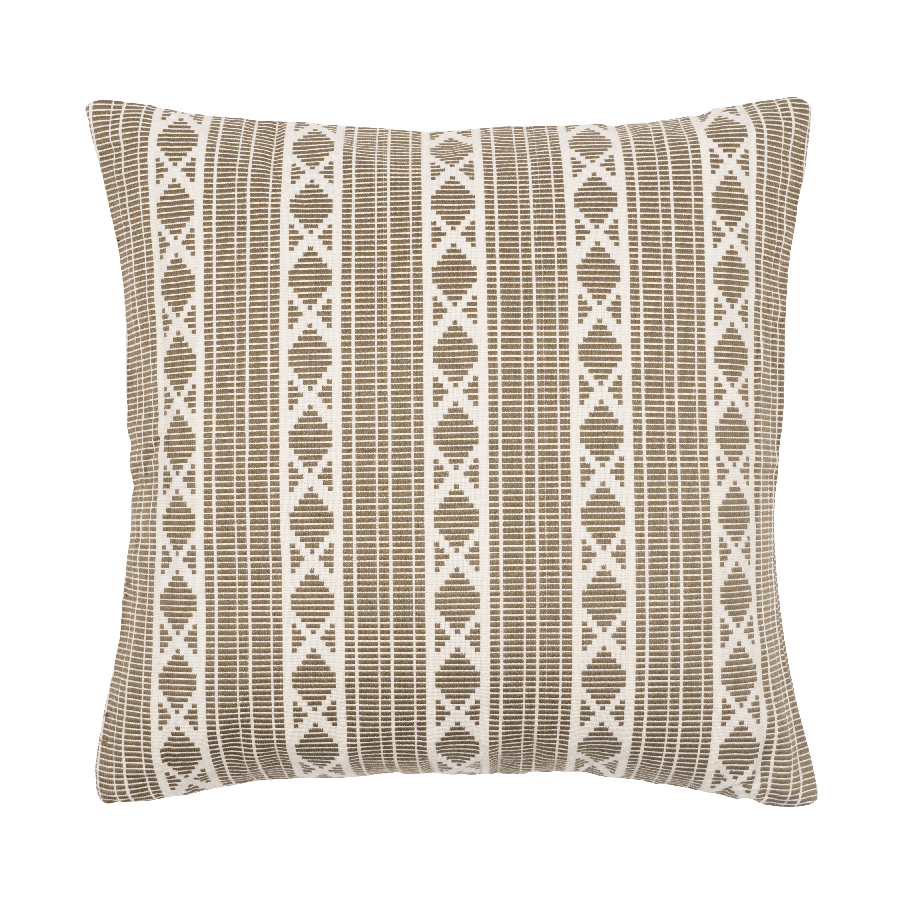 Yarn Dyed Jacquard Decorative Feather Filled Pillow