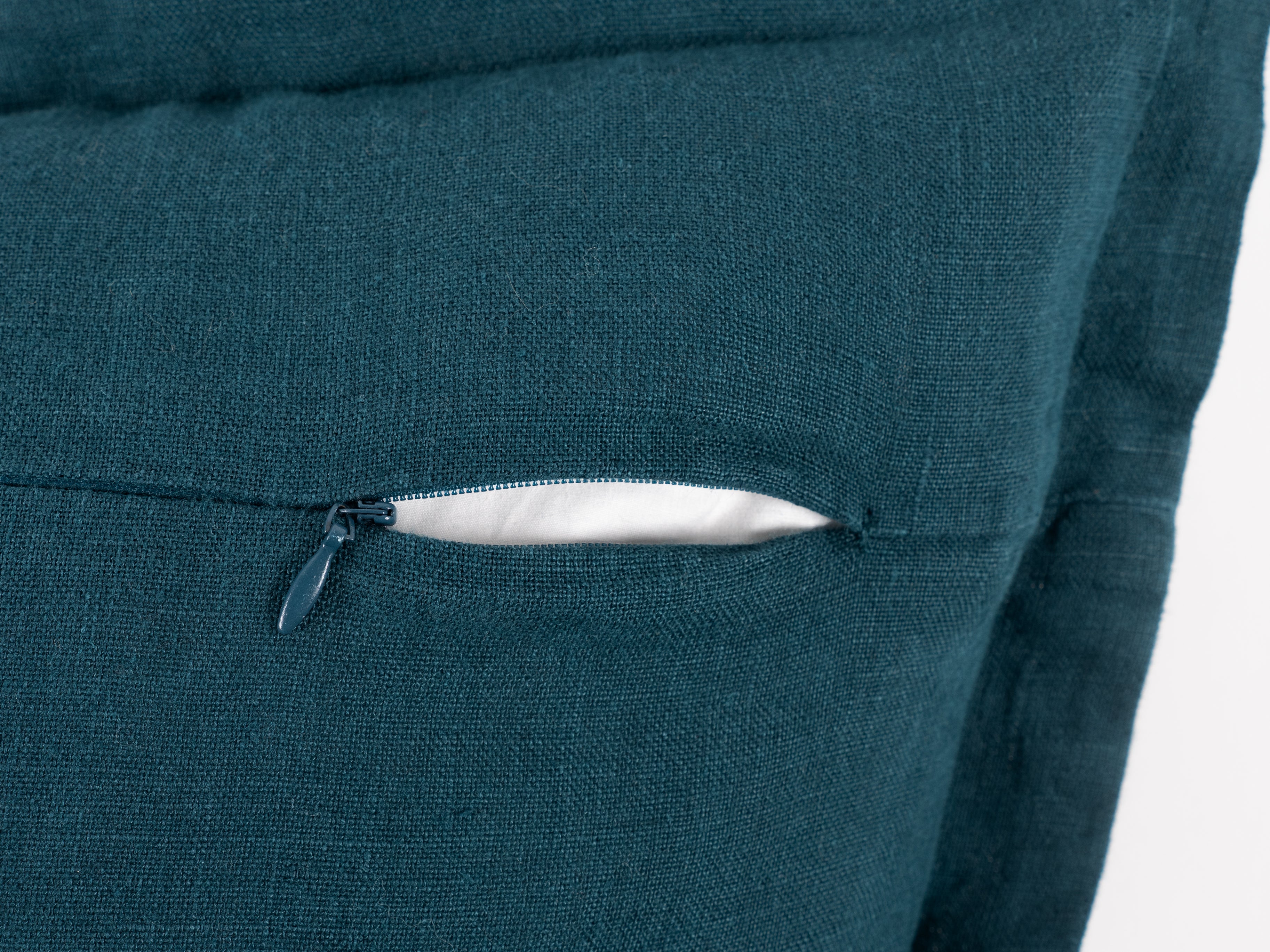 Washed Linen with Flange Decorative Pillow