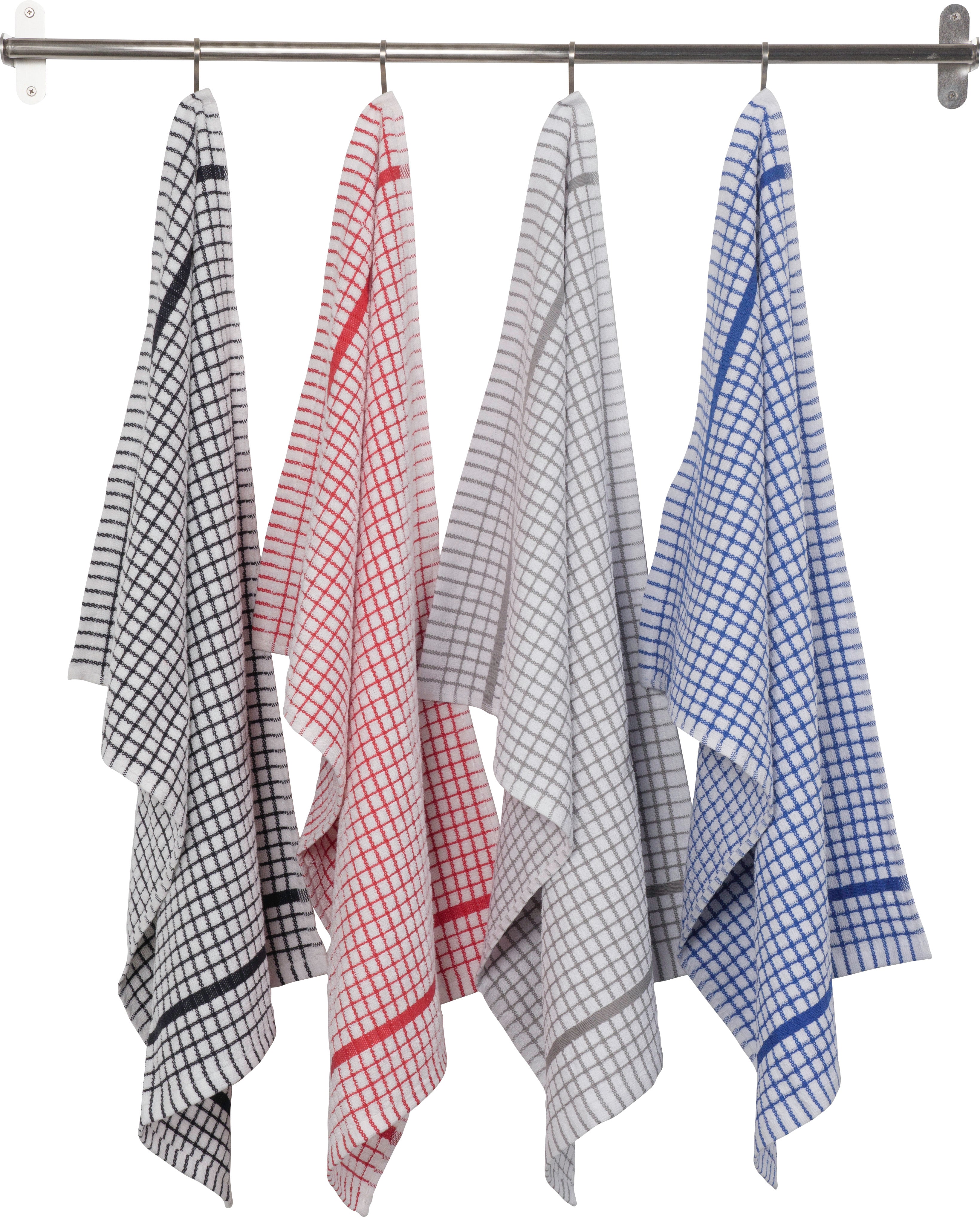 KAF Home Portuguese Grid Terry Kitchen Towel