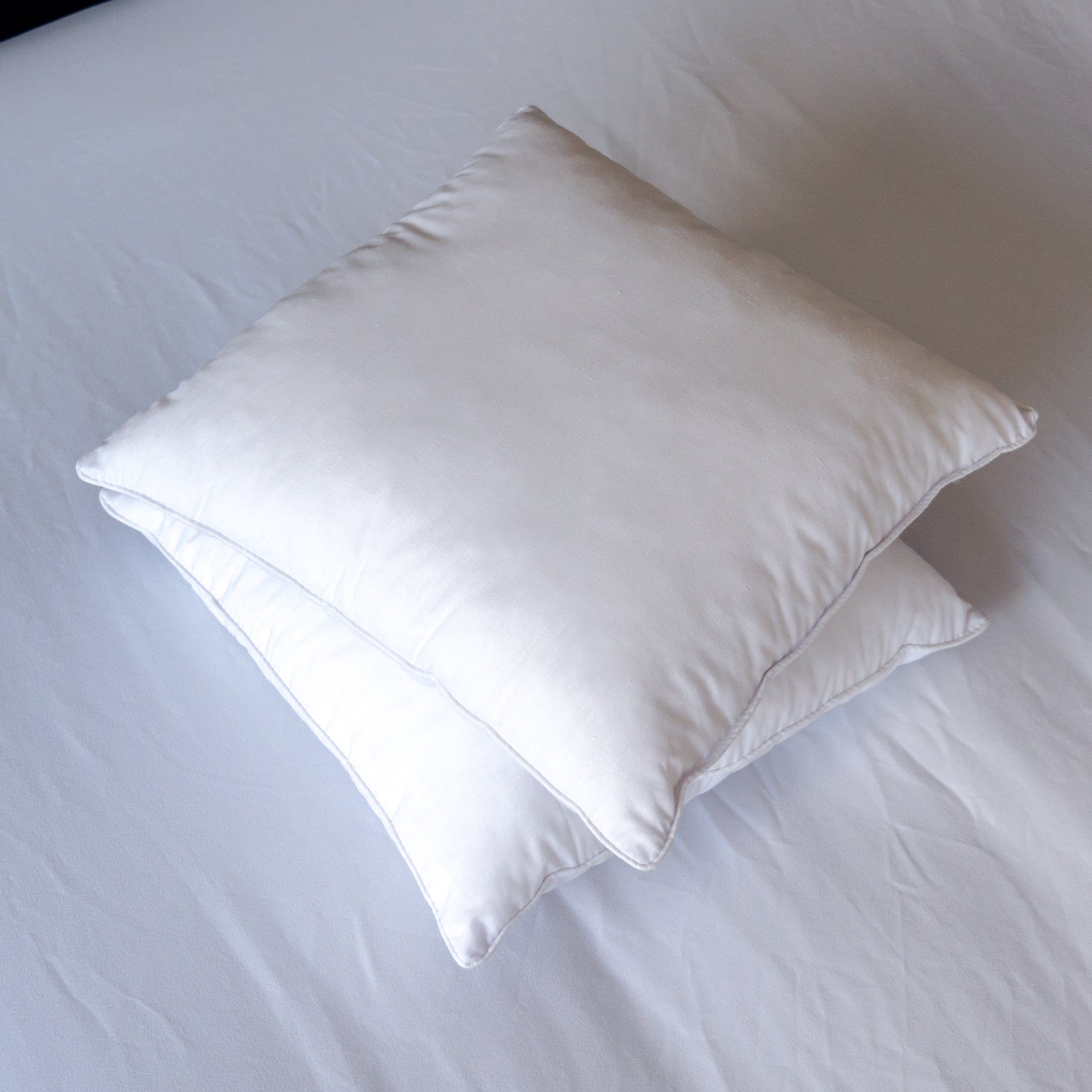 Duck Feather and Down Pillow Inserts 18x18 inch Set of 2