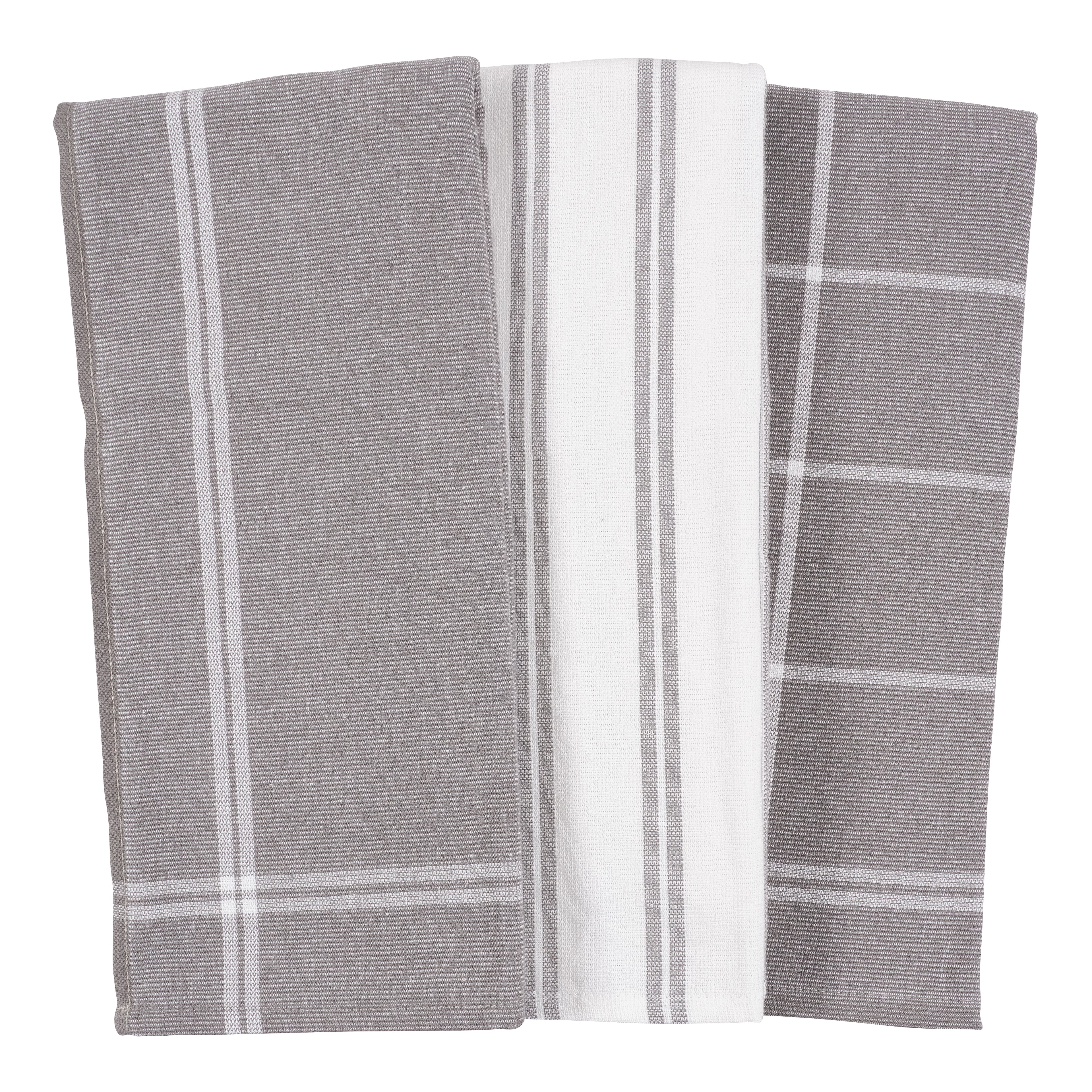 KAF Home Kitchen Towel Set of 3 Drizzle, Gray