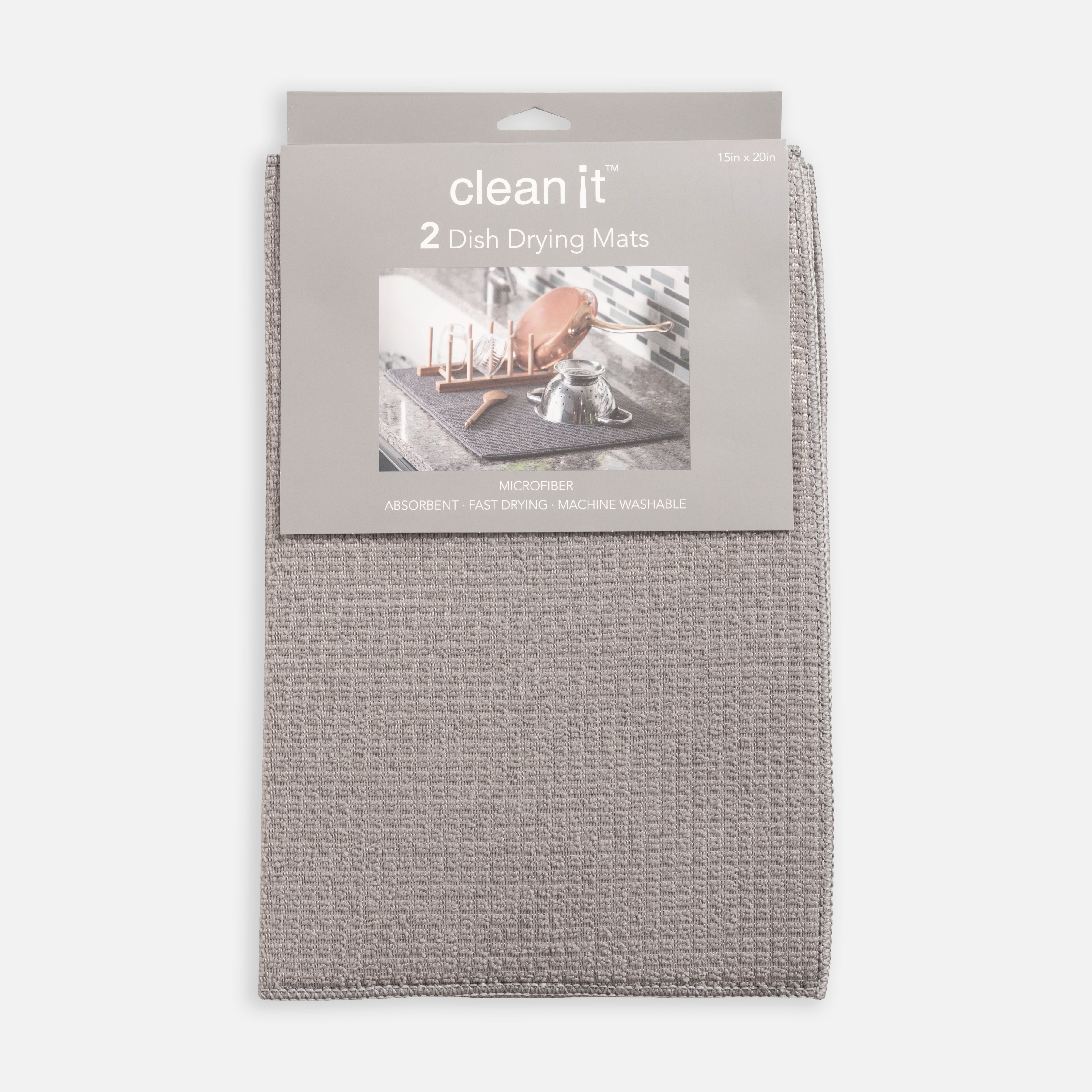 Set of 2 Dish Drying Mats