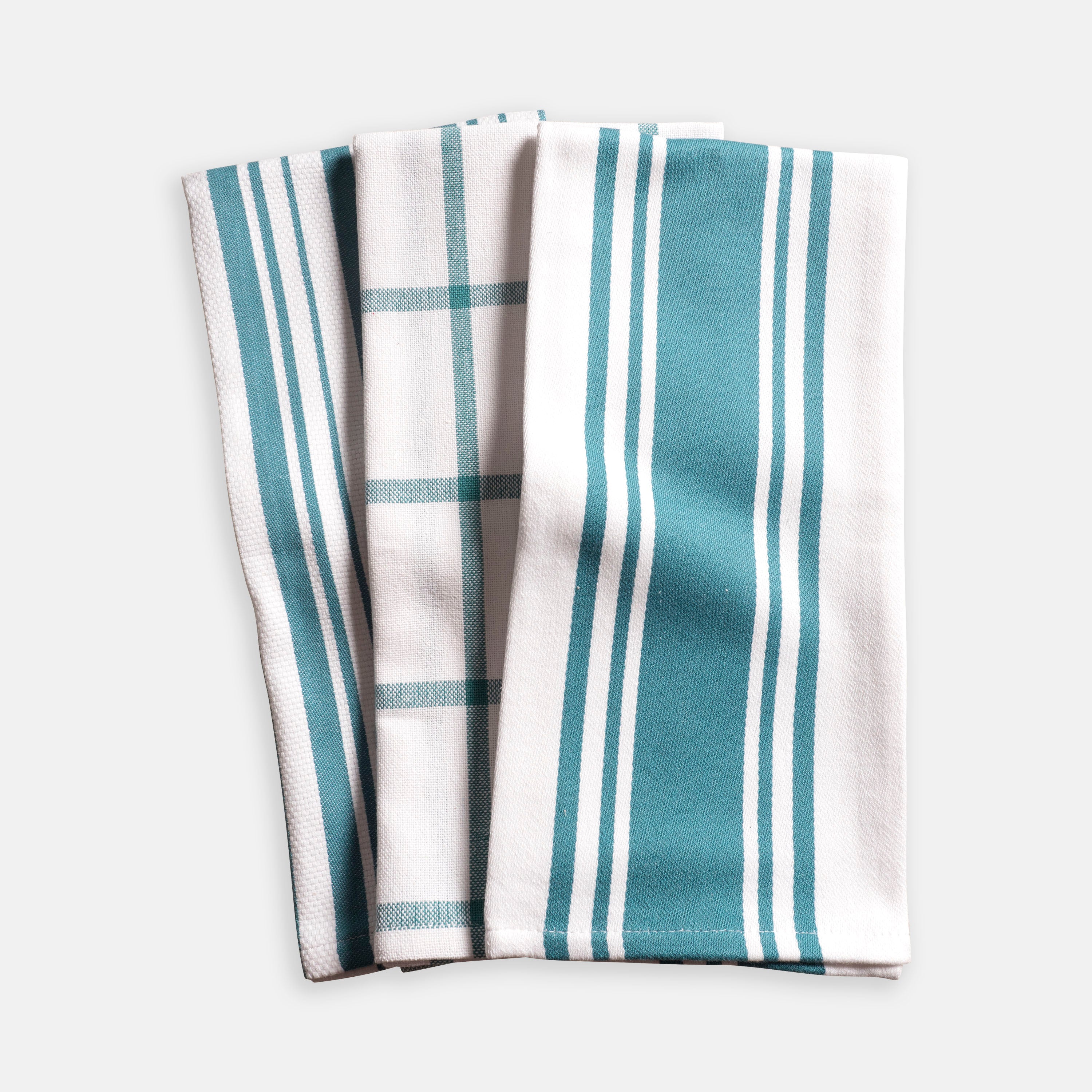 Mixed Flat & Terry Kitchen Towels - 3 Pc Set - Top Notch DFW, LLC