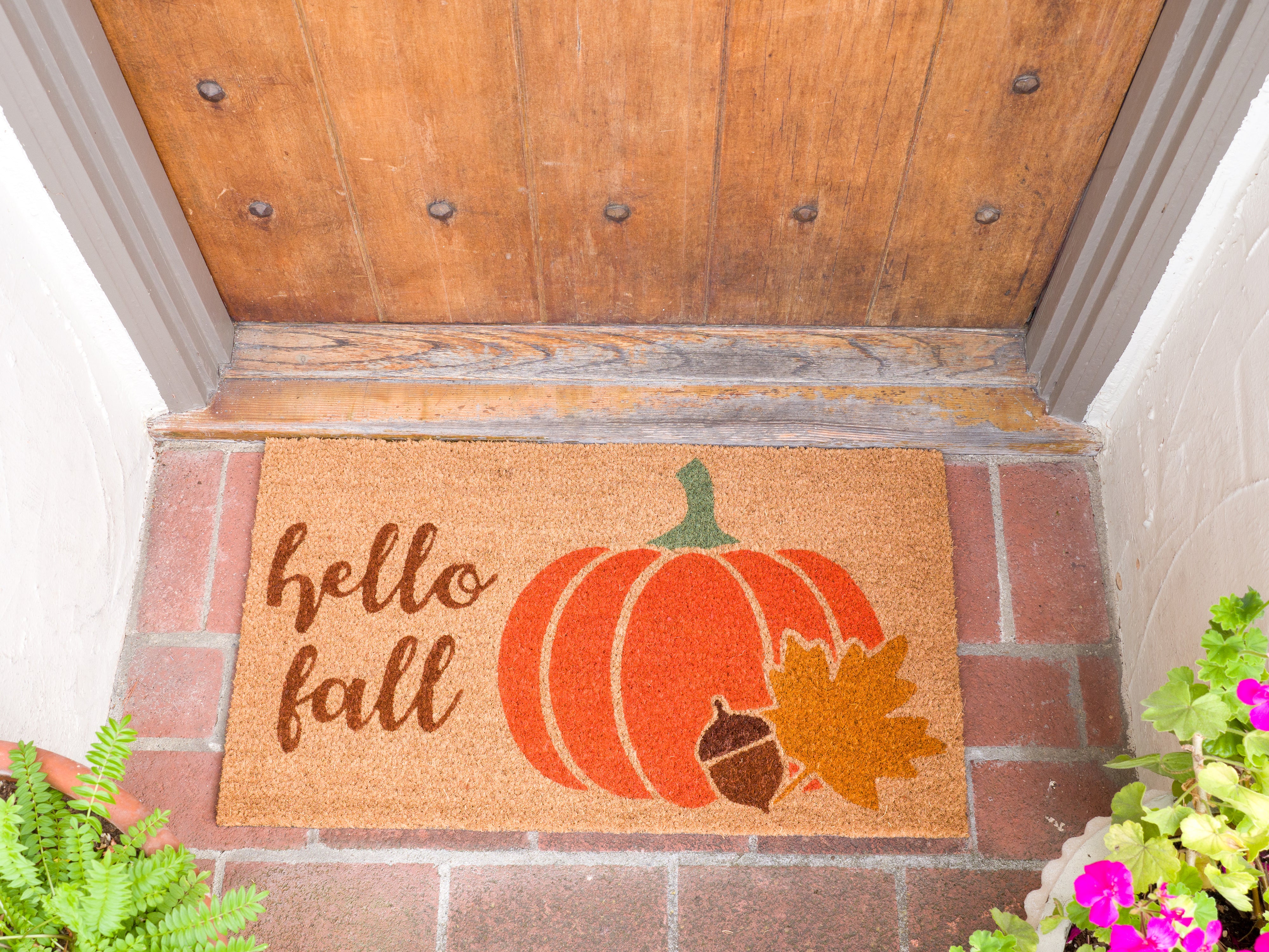 Hello Fall Coir Doormat