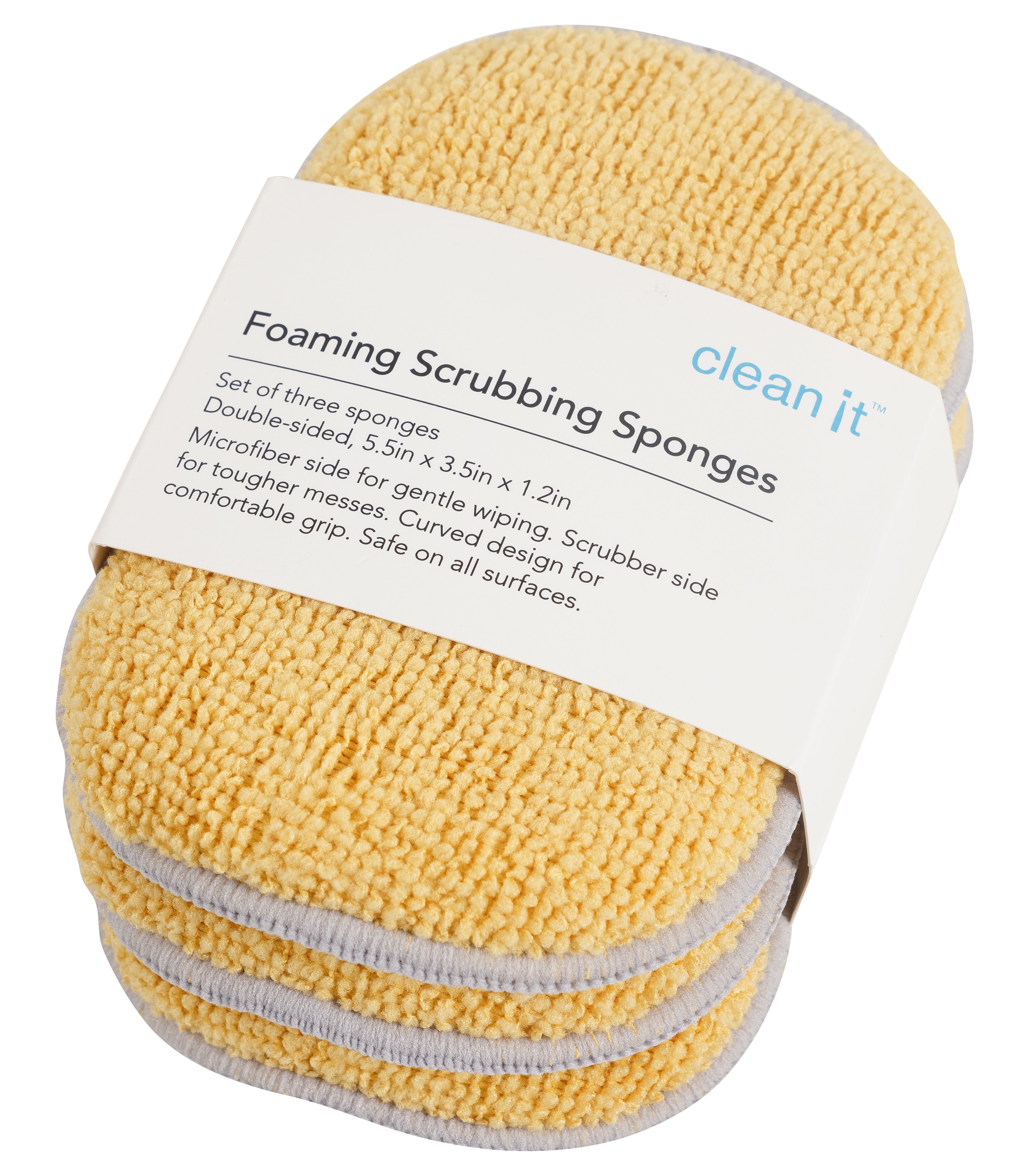 Clean It Set of 3 Dual Sided Utility Sponges