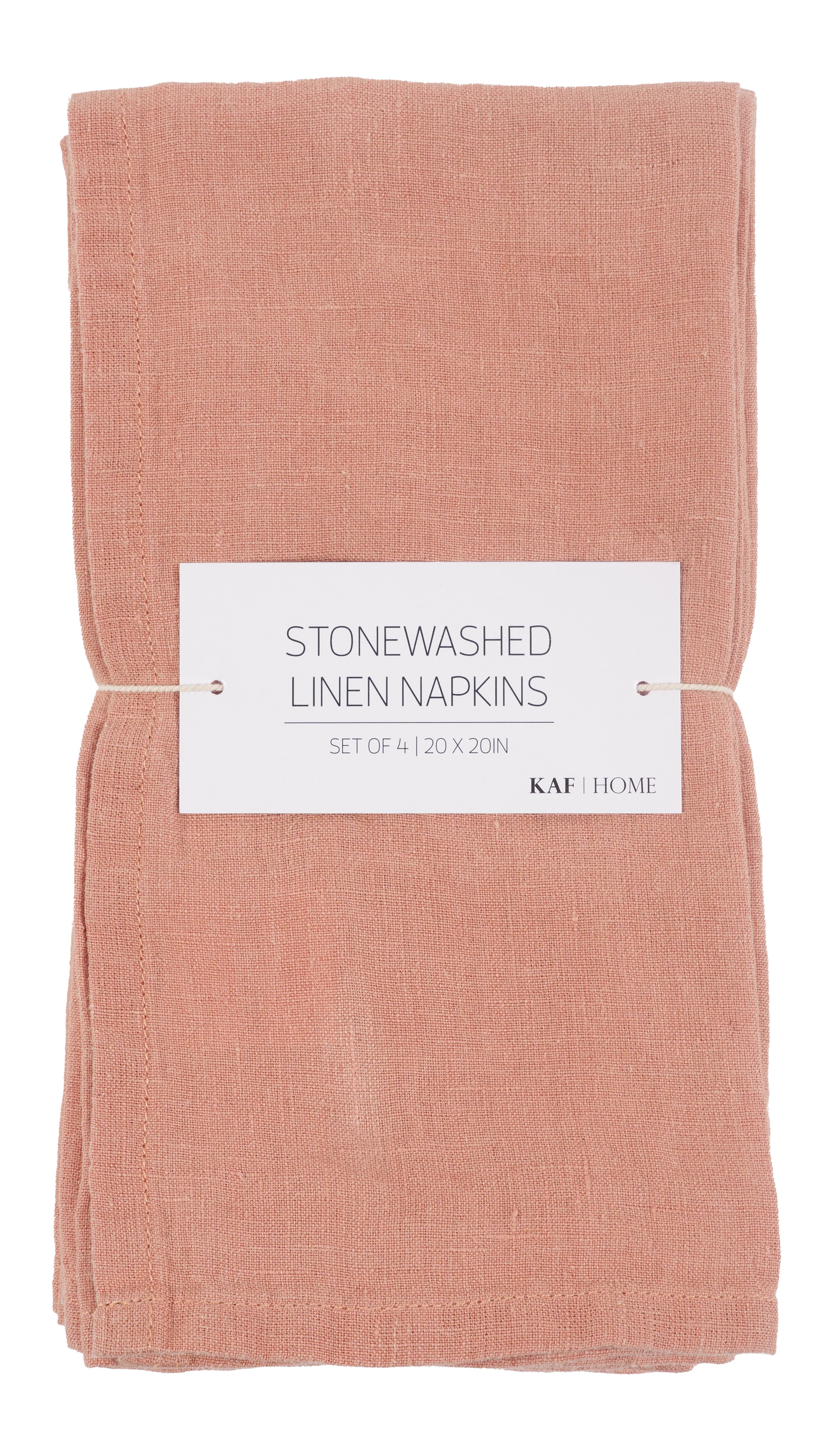 KAF Home Verona 100% Stone Washed Linen Napkins