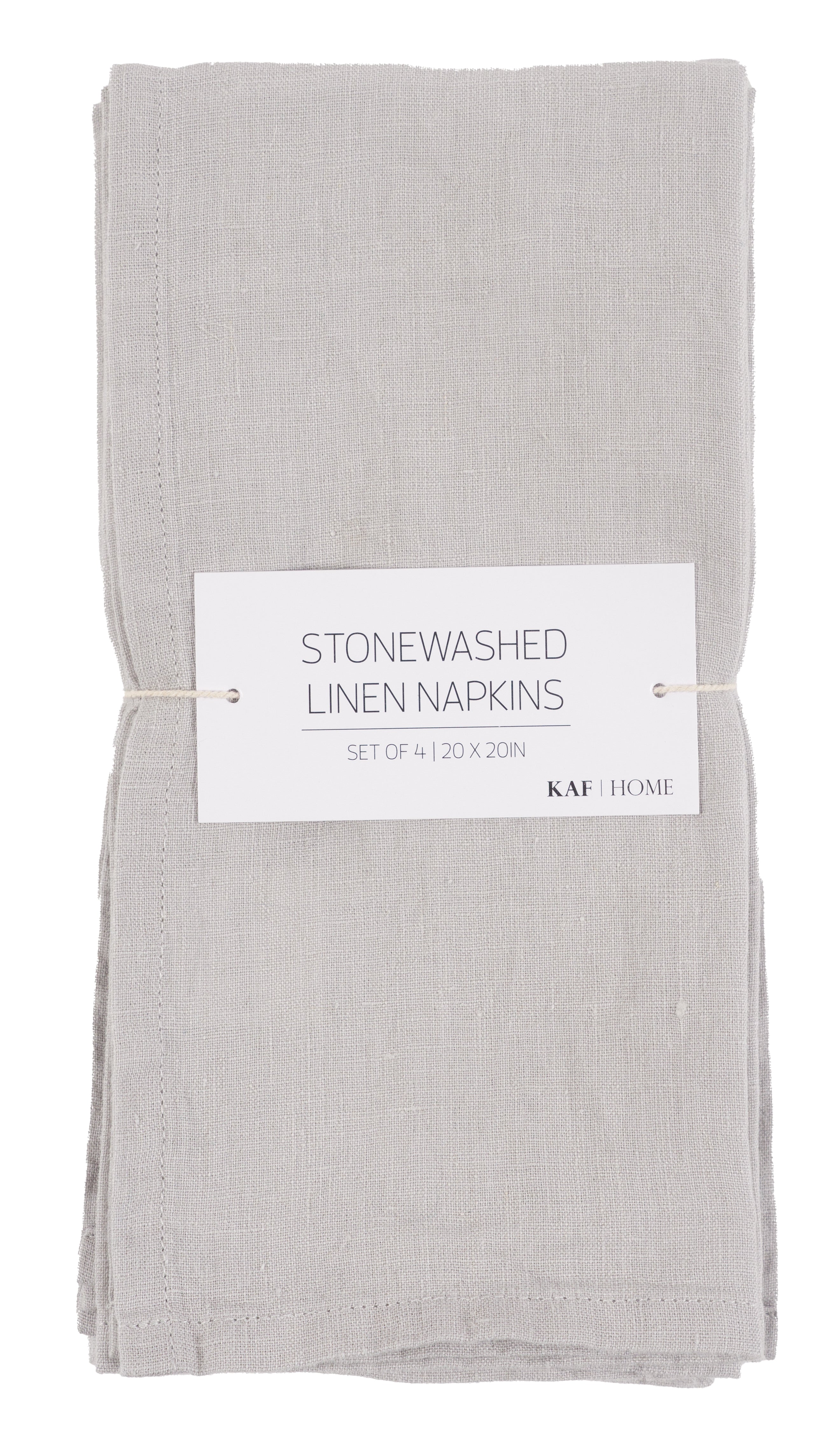 KAF Home Verona 100% Stone Washed Linen Napkins