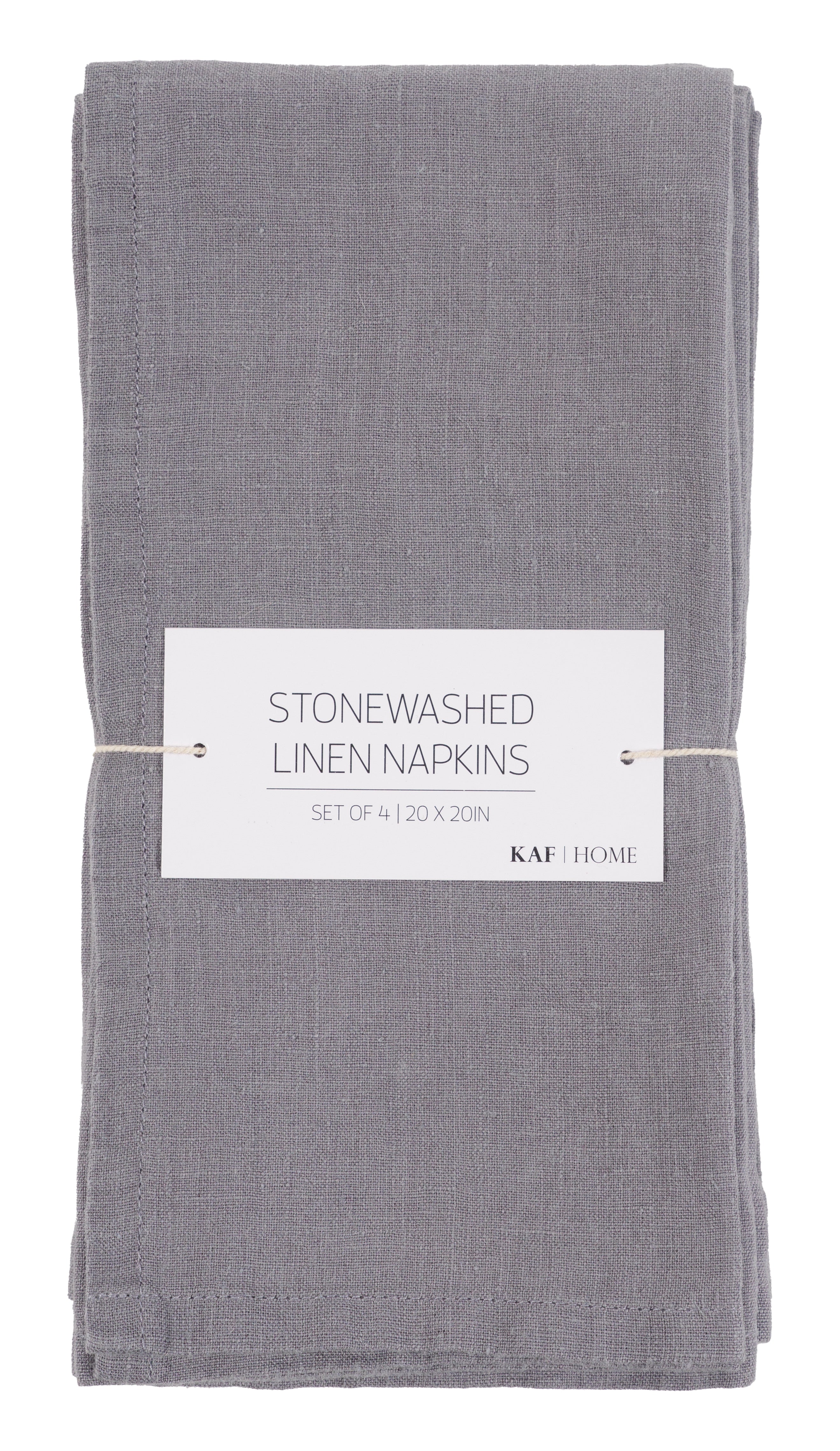 KAF Home Verona 100% Stone Washed Linen Napkins