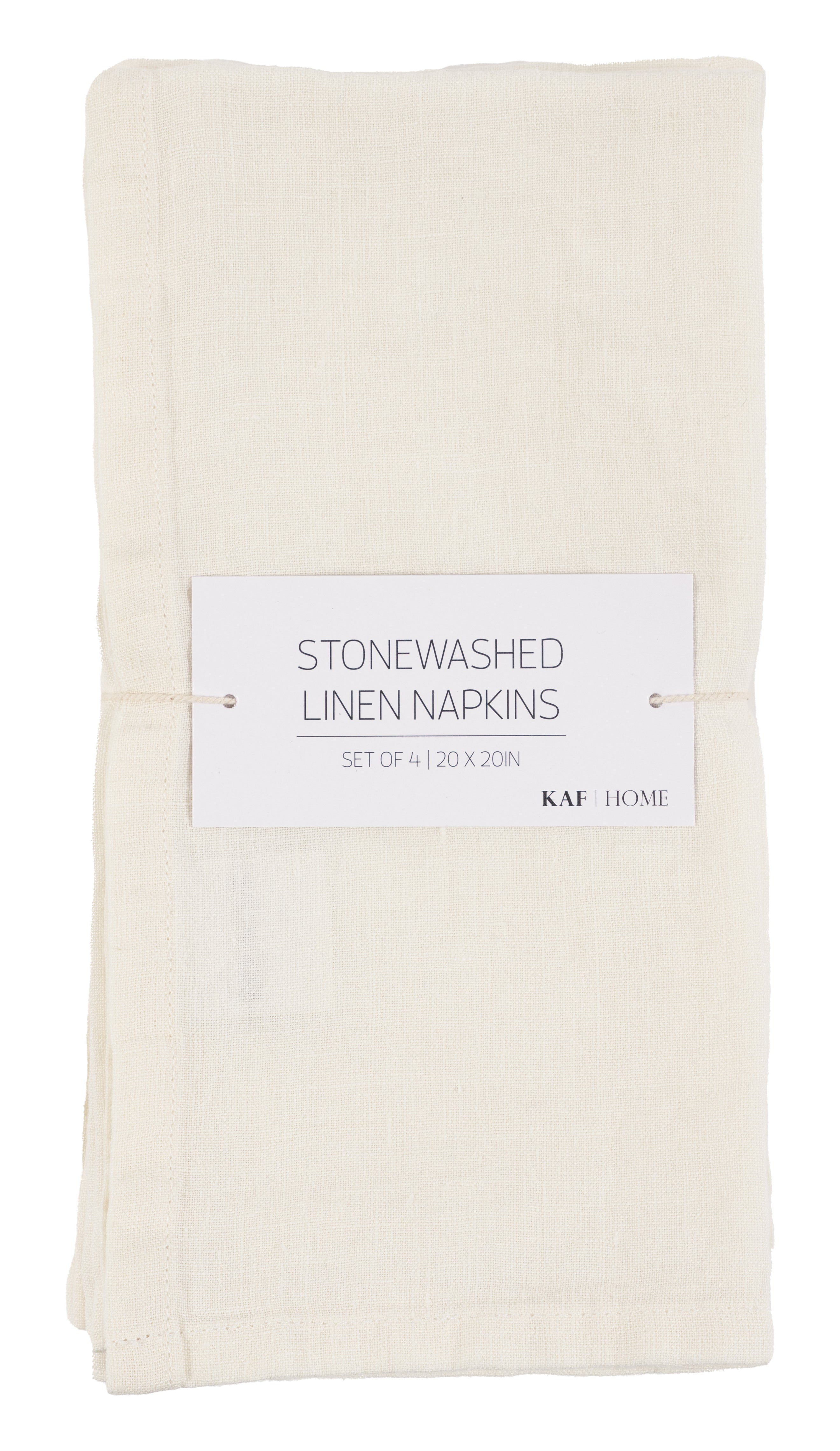 KAF Home Verona 100% Stone Washed Linen Napkins