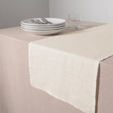 KAF Home Verona 100% Stone Washed Linen Table Runner