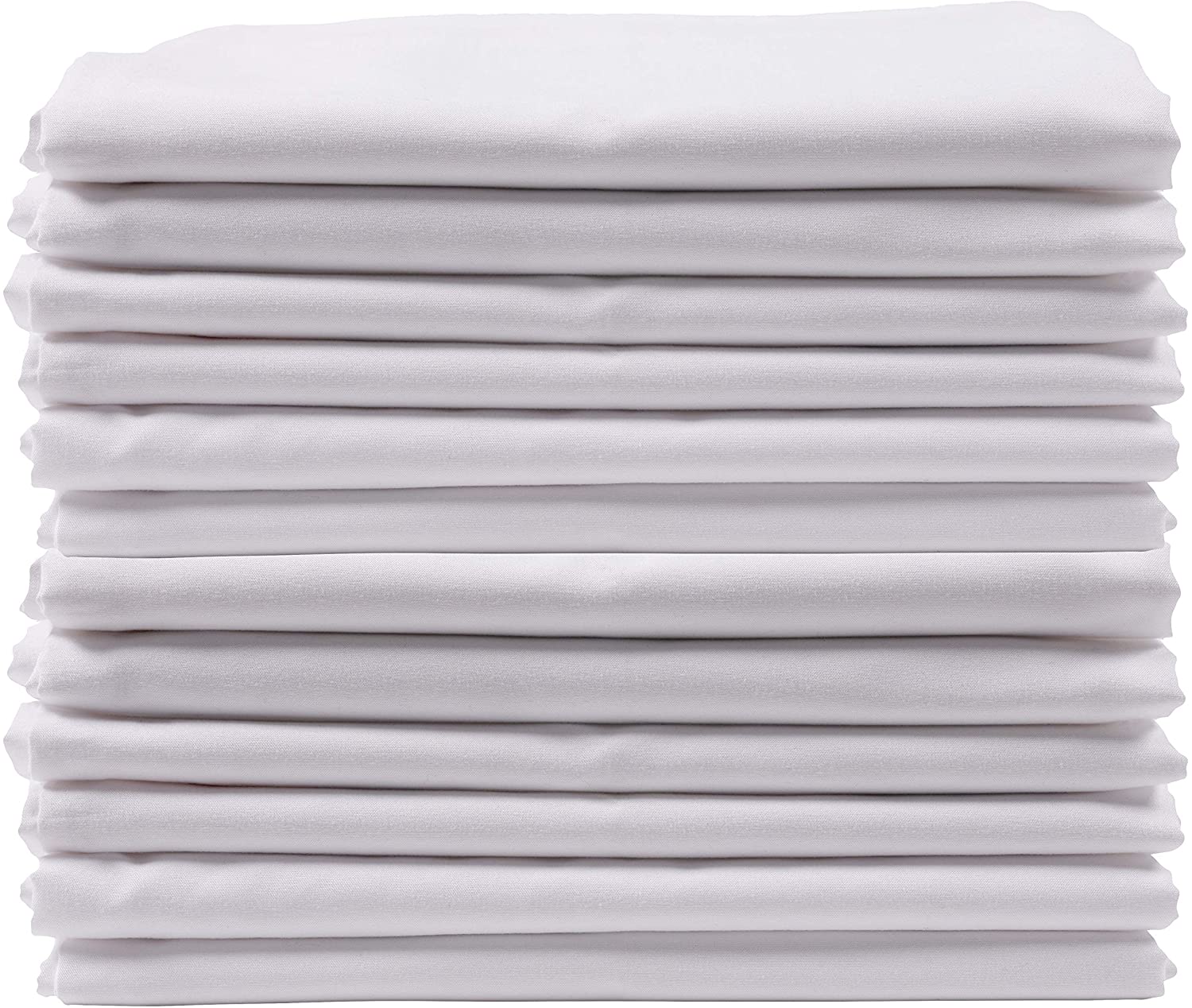 KAF Home White Kitchen Towels, 10 Pack, 100% Cotton - 20 x 30, Soft and Functional