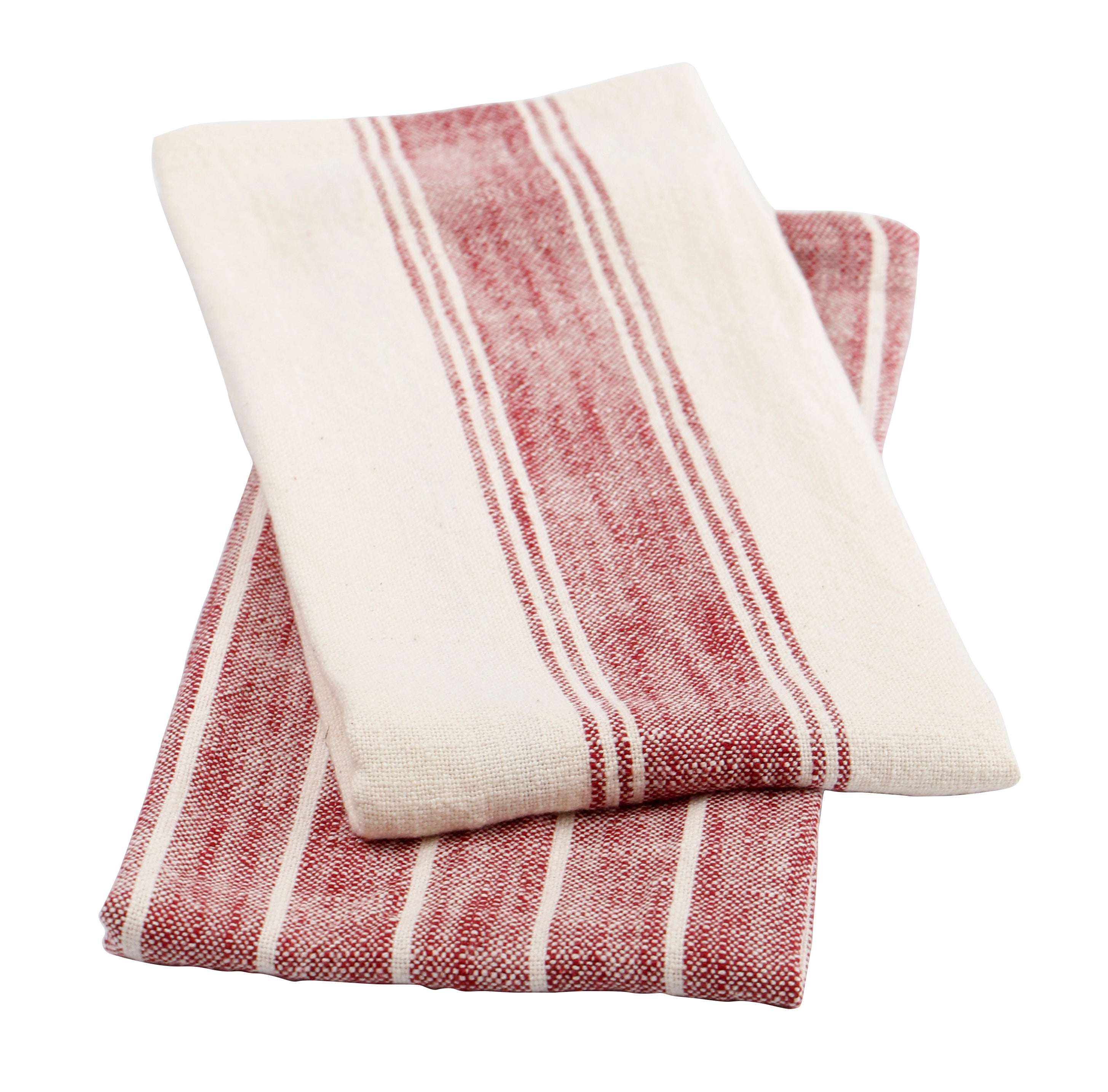 KAF Home Firenze Natural Rustic Farmhouse Slubbed Kitchen Towels