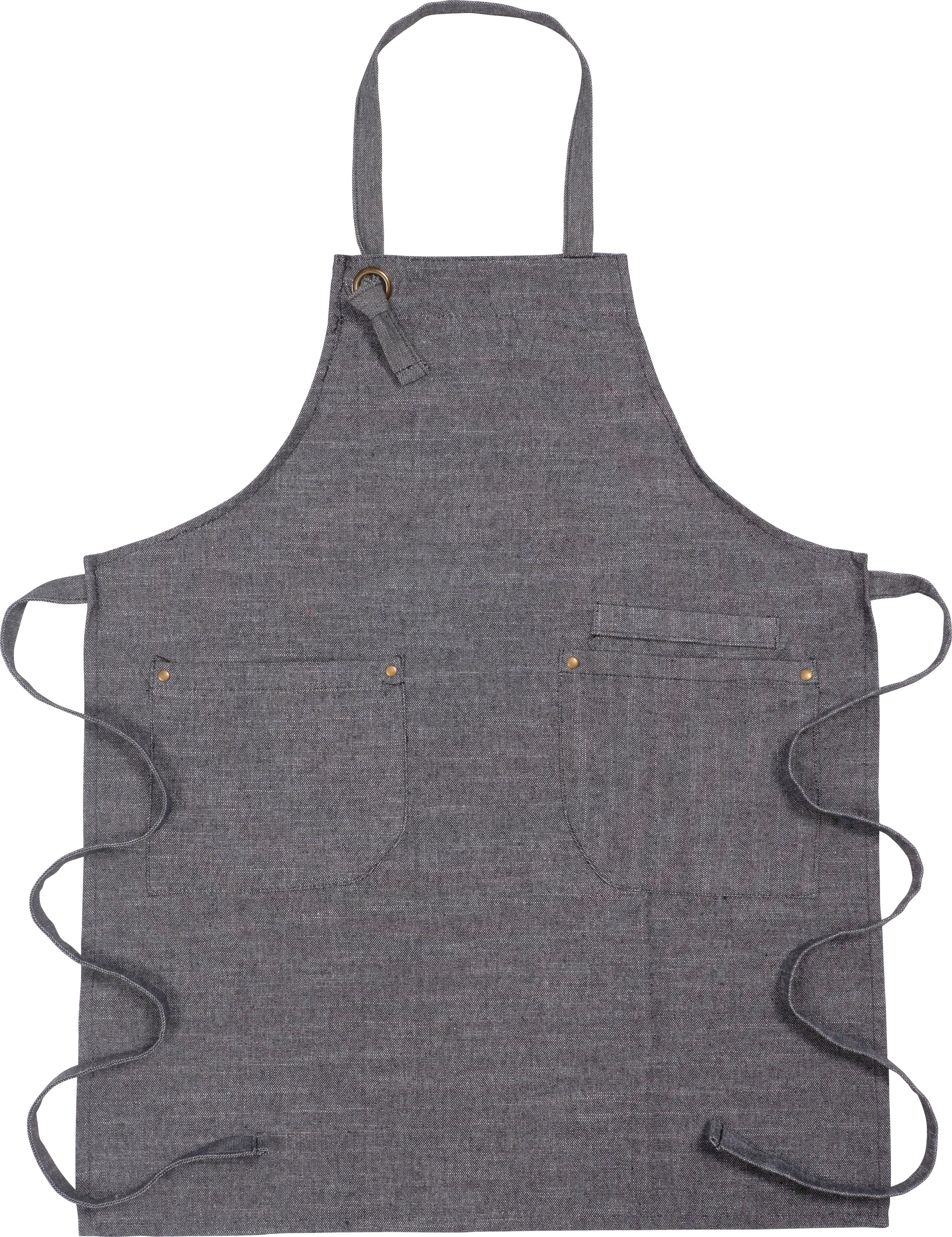 KAF Home Strada Adjustable Chambray Apron - 33