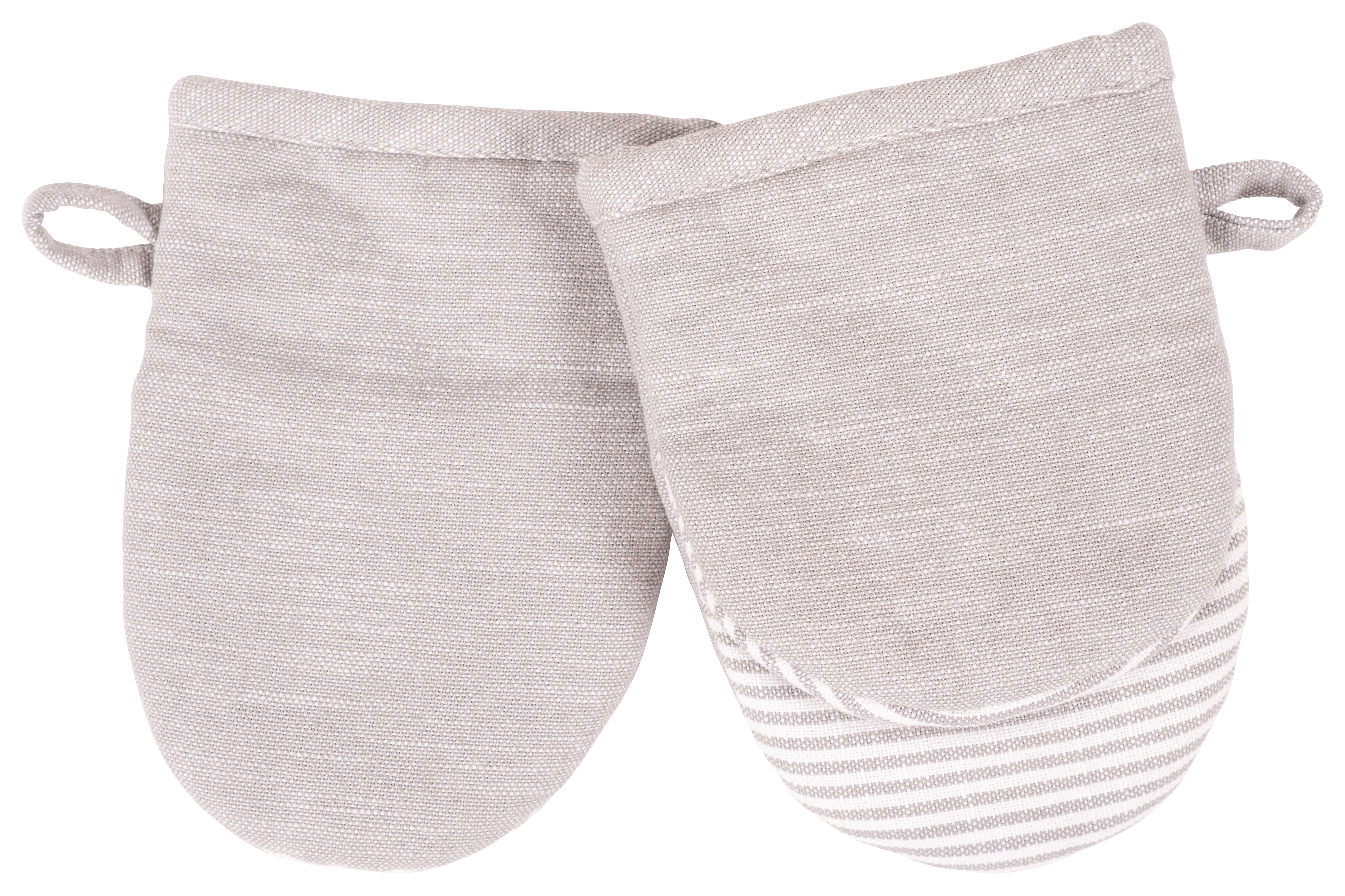 Strada Set of 2 Chambray Mini Mitts - 7