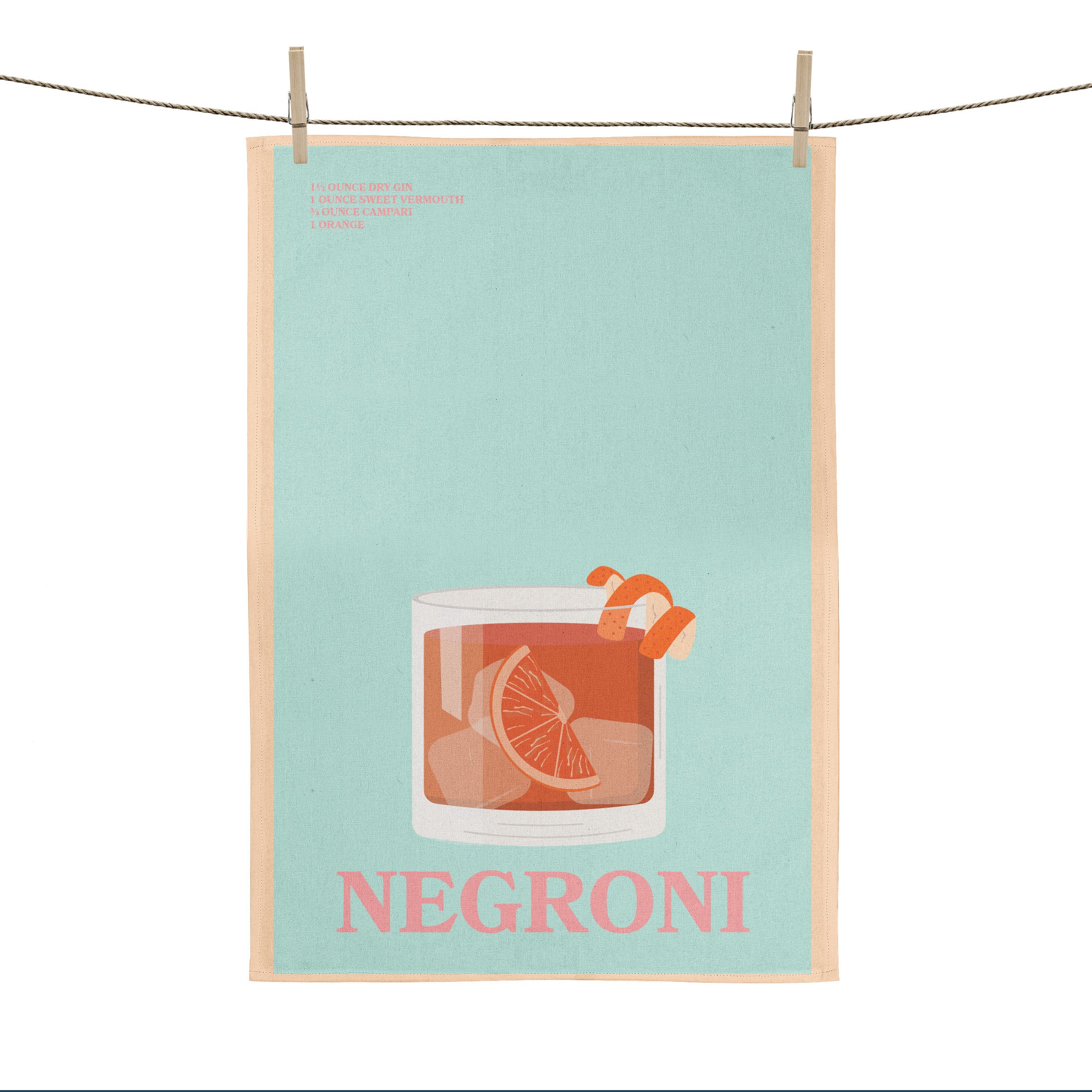 KAF Home Printed Cocktail Kitchen Towels