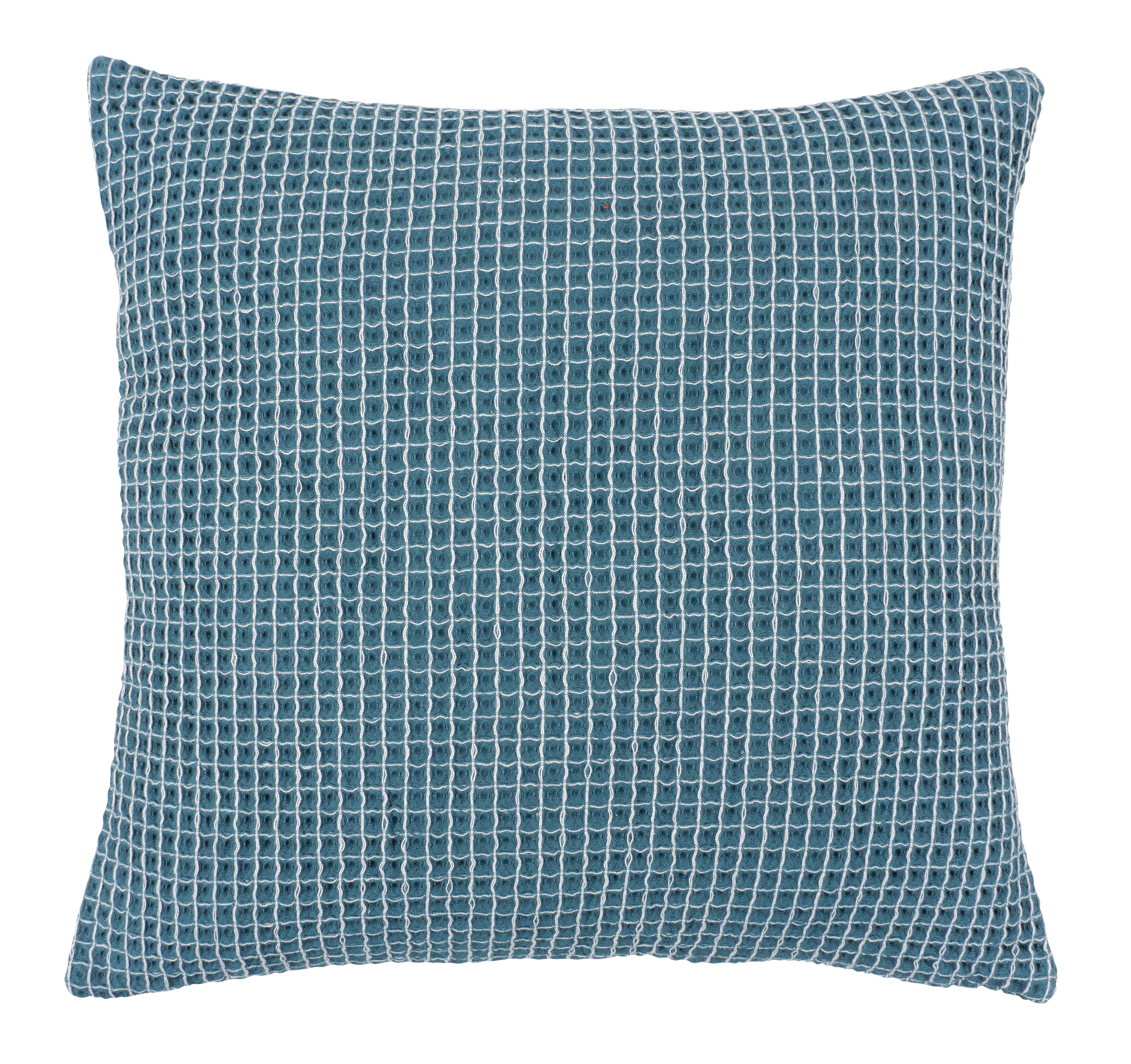 Contrast Waffle Decorative Pillow