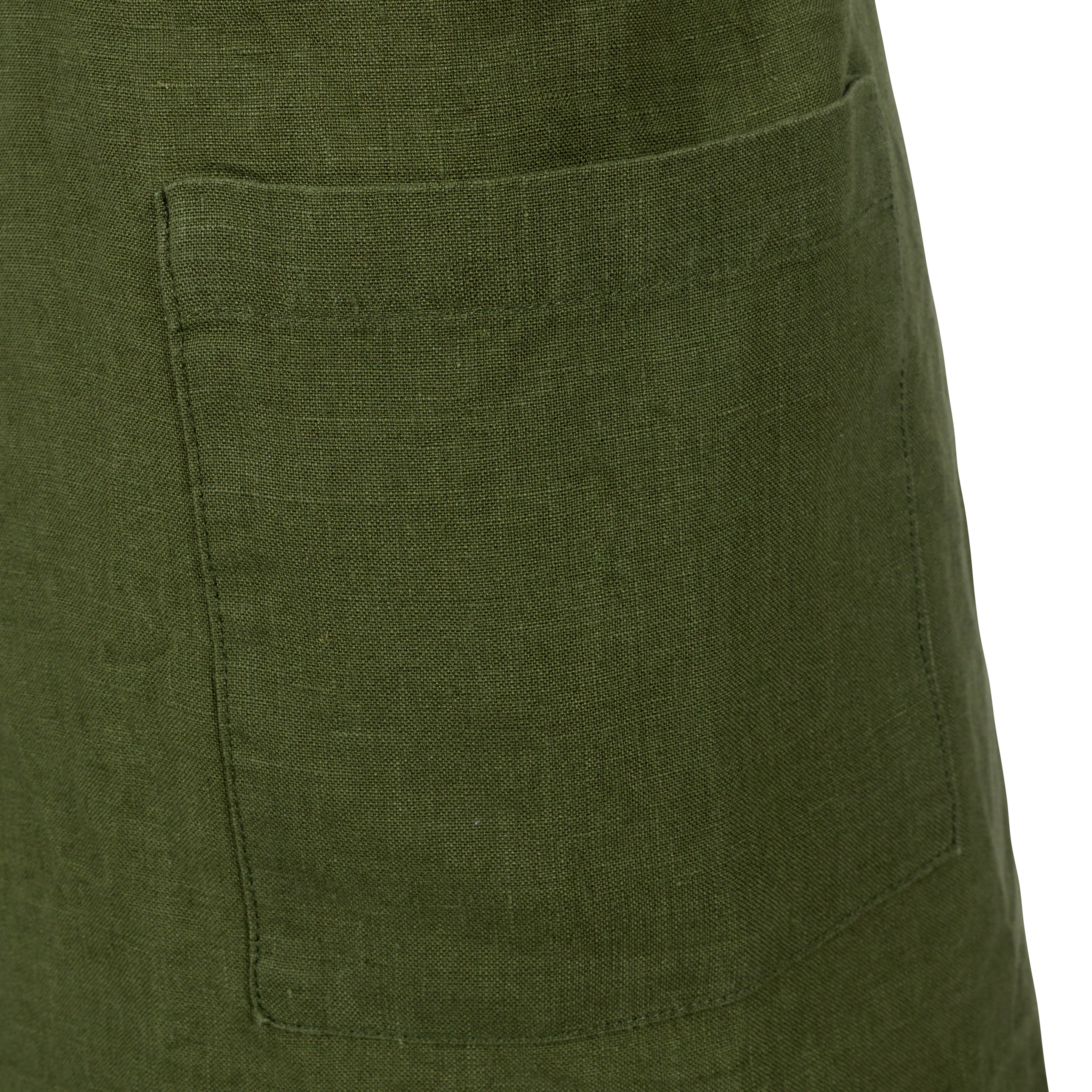 KAF Home Firenze Kids 100% Stonewashed Linen Smock Apron