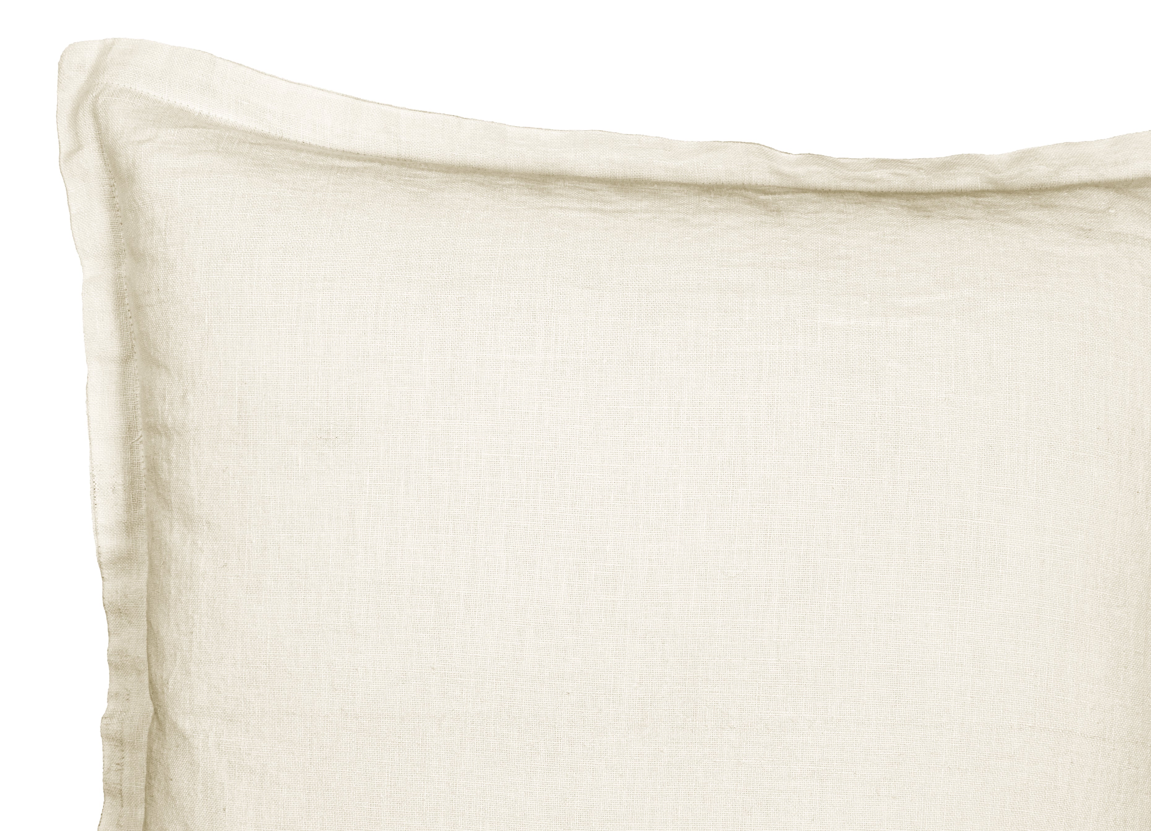 Washed Linen with Flange Decorative Pillow