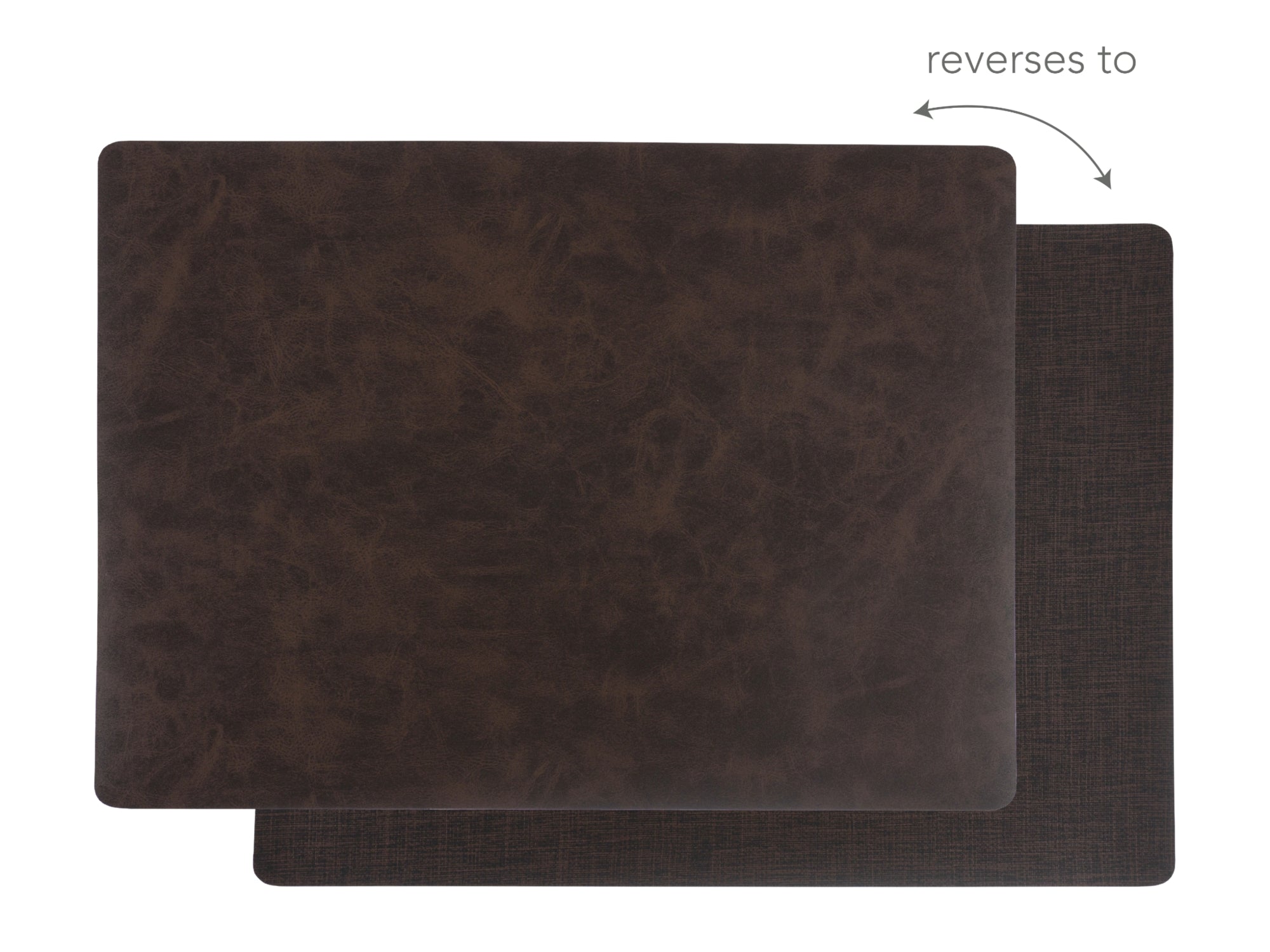 KAF Home Santiago Faux Leather Placemat, 13