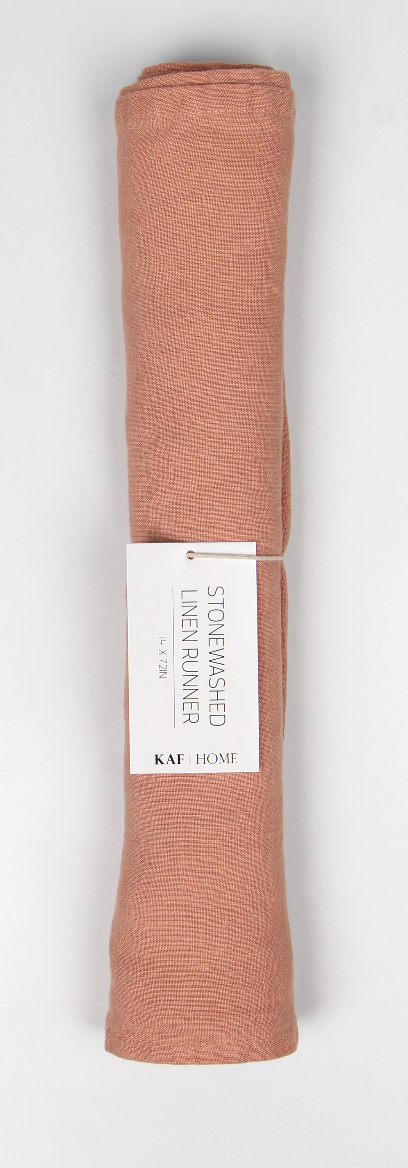 KAF Home Verona 100% Stone Washed Linen Table Runner