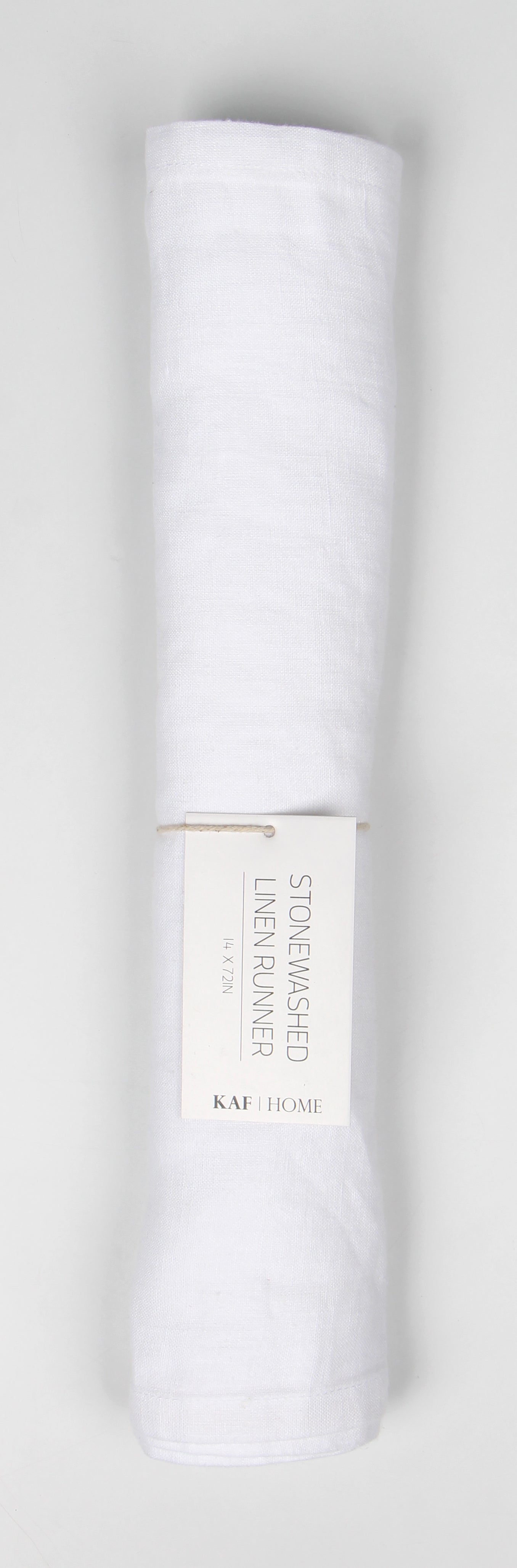KAF Home Verona 100% Stone Washed Linen Table Runner
