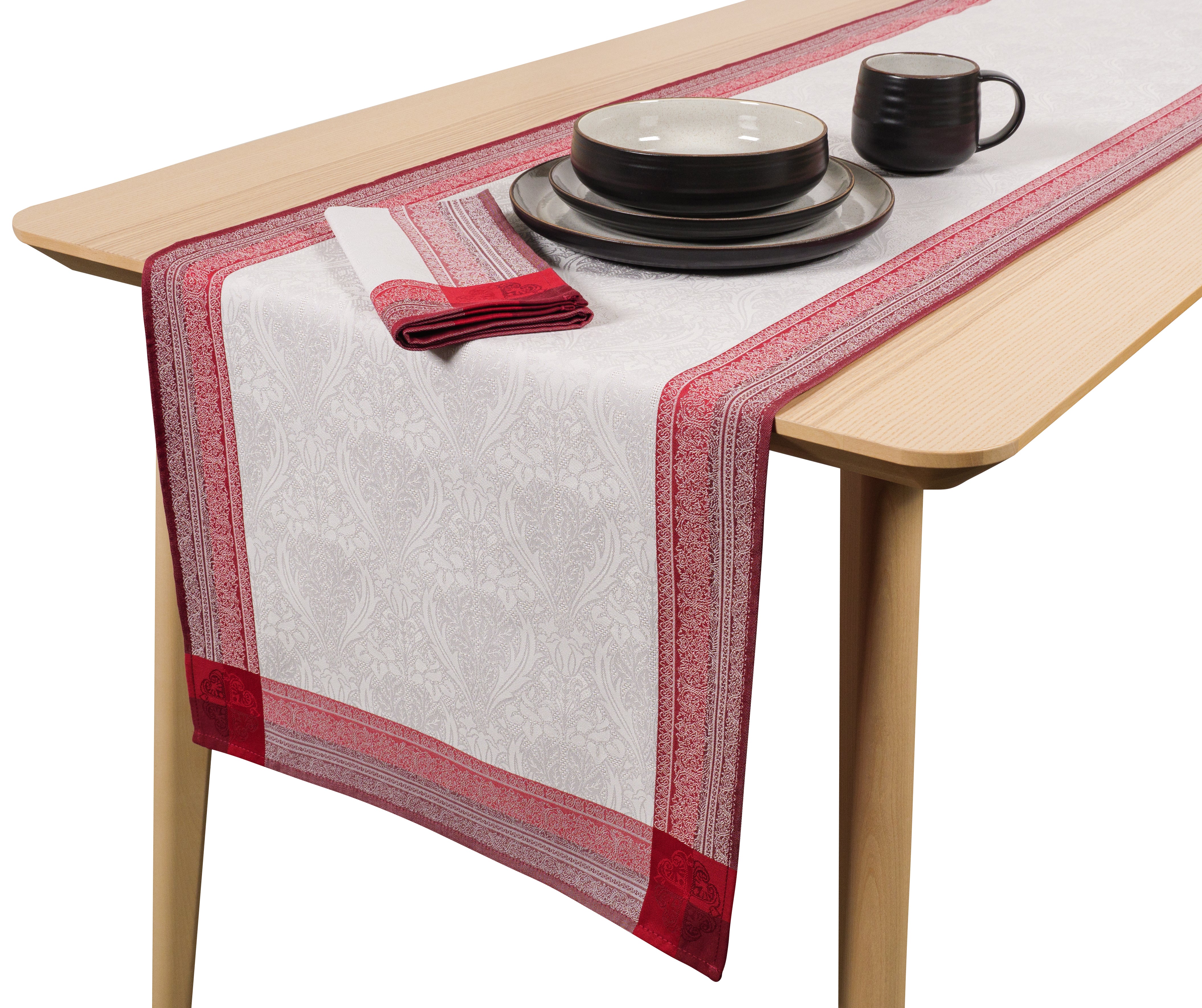 KAF Home Alma Portuguese Jacquard Table Runner - 18.5