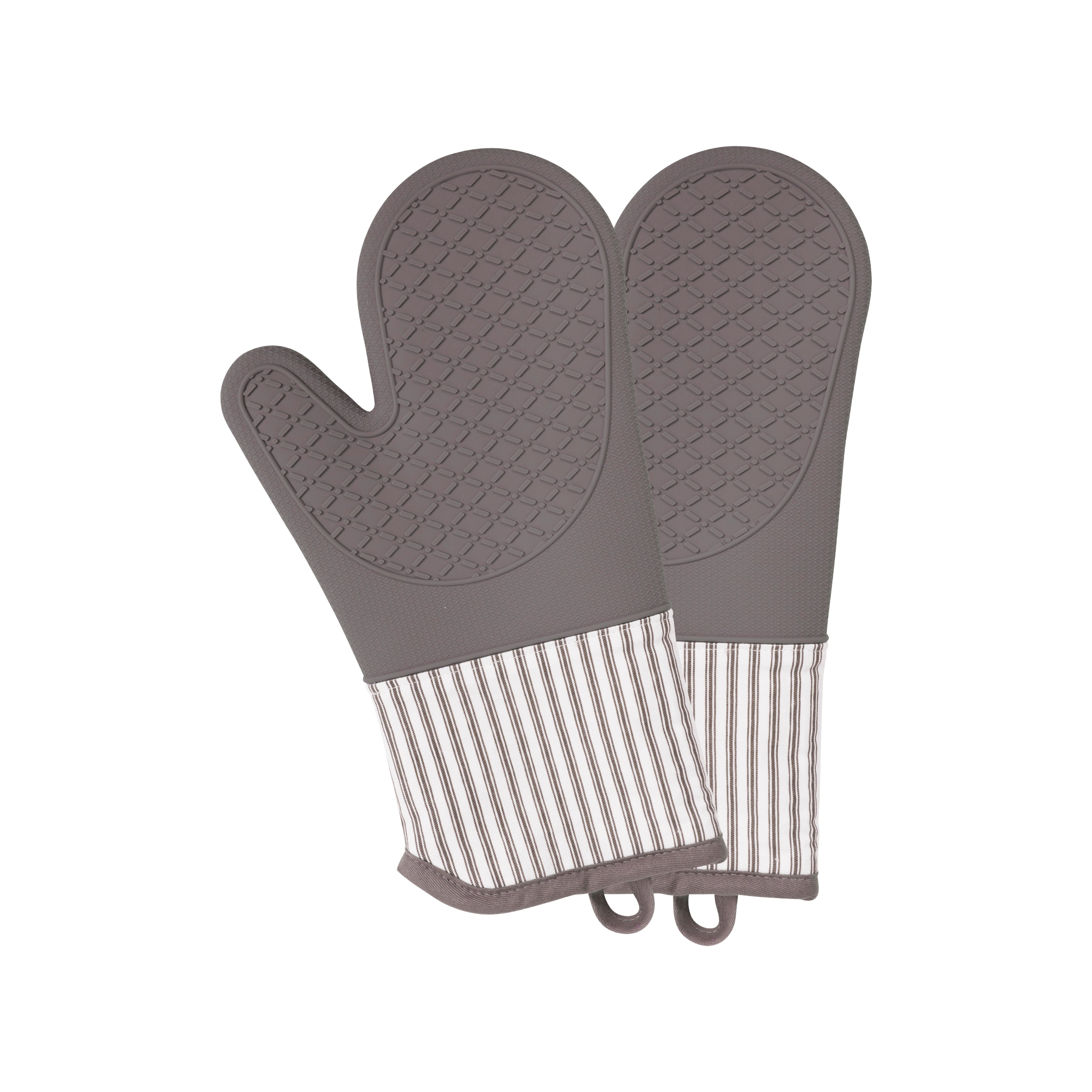 Gourmet Classics 17 Silicone Oven Mitt With Grommet - Black