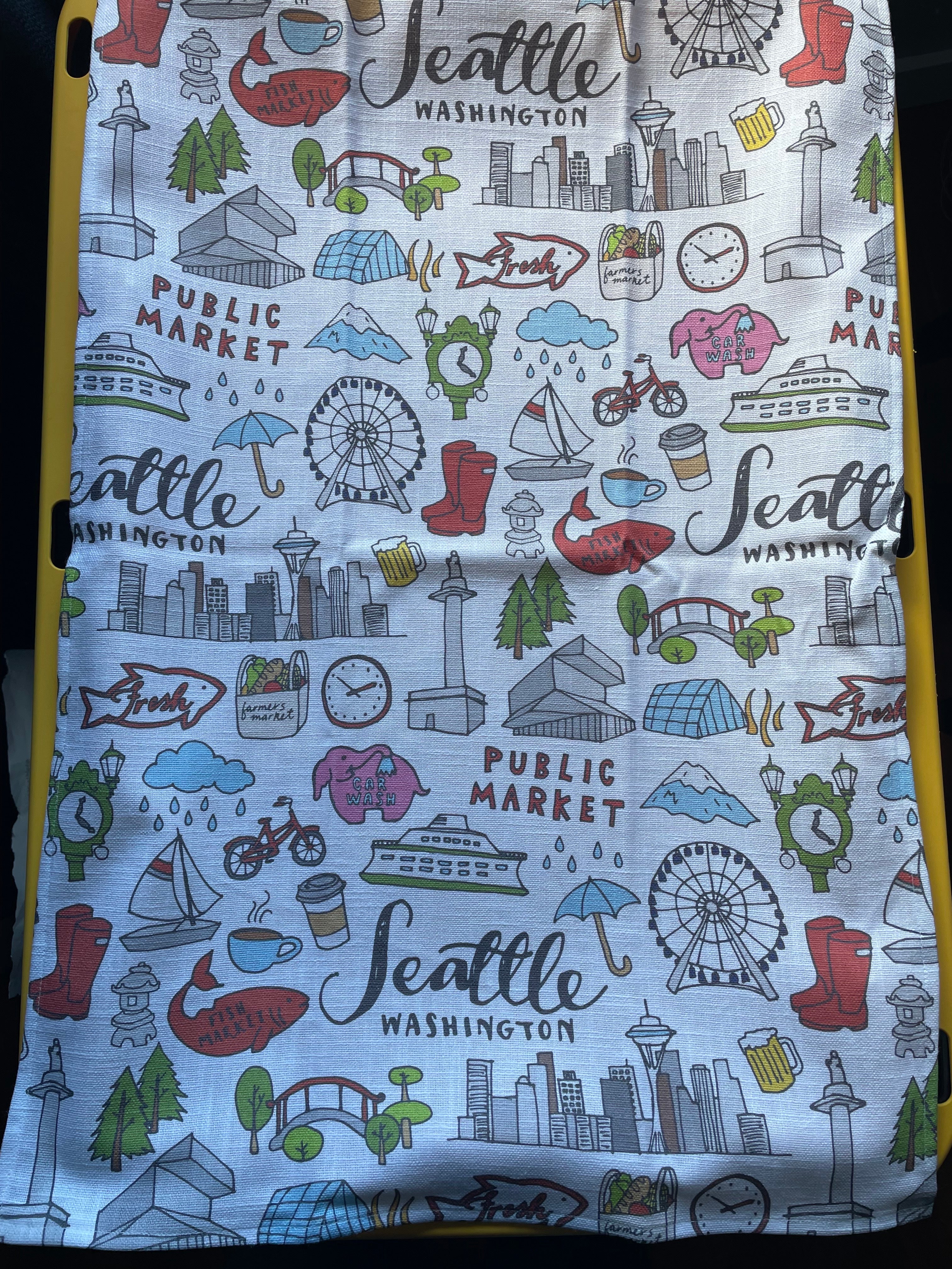 Digitally Printed City Themed Kitchen Towels