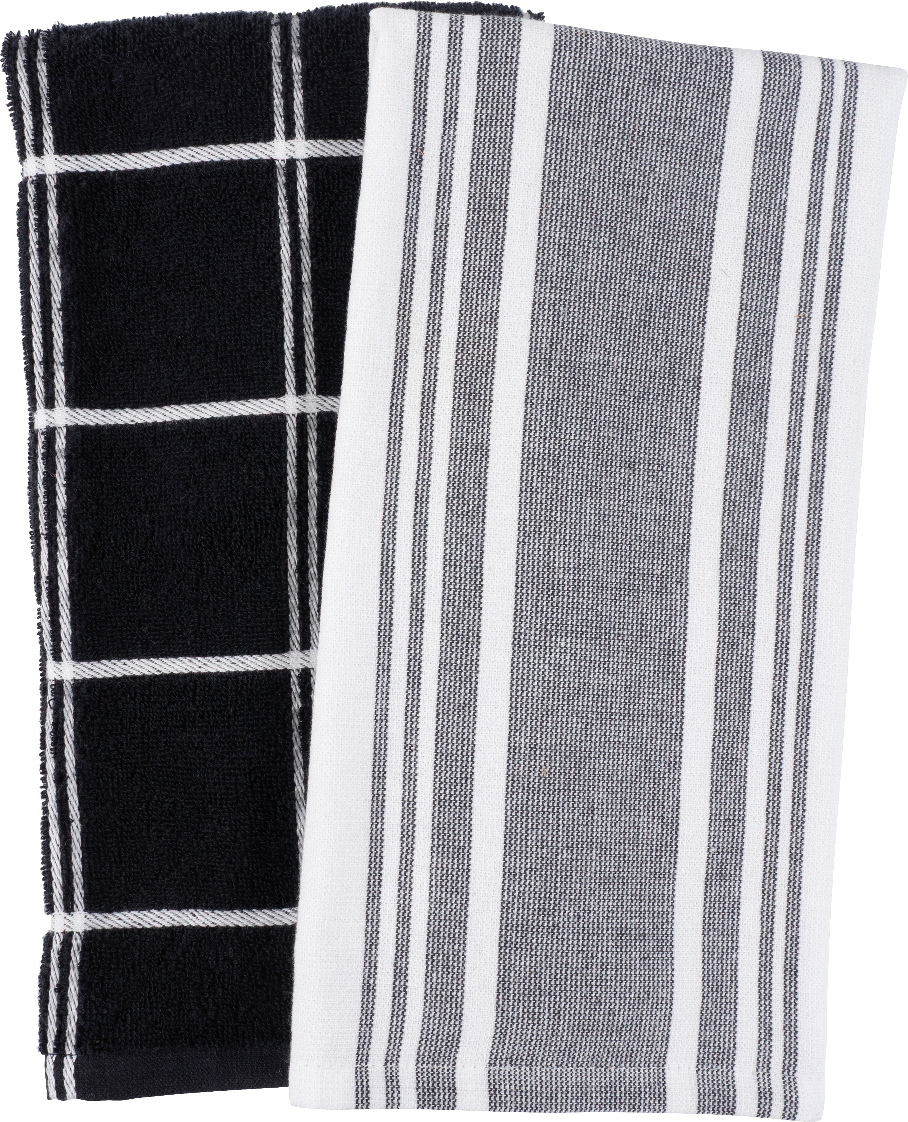 Cat Cora Set Of 2 Reverse Terry Kitchen Towels