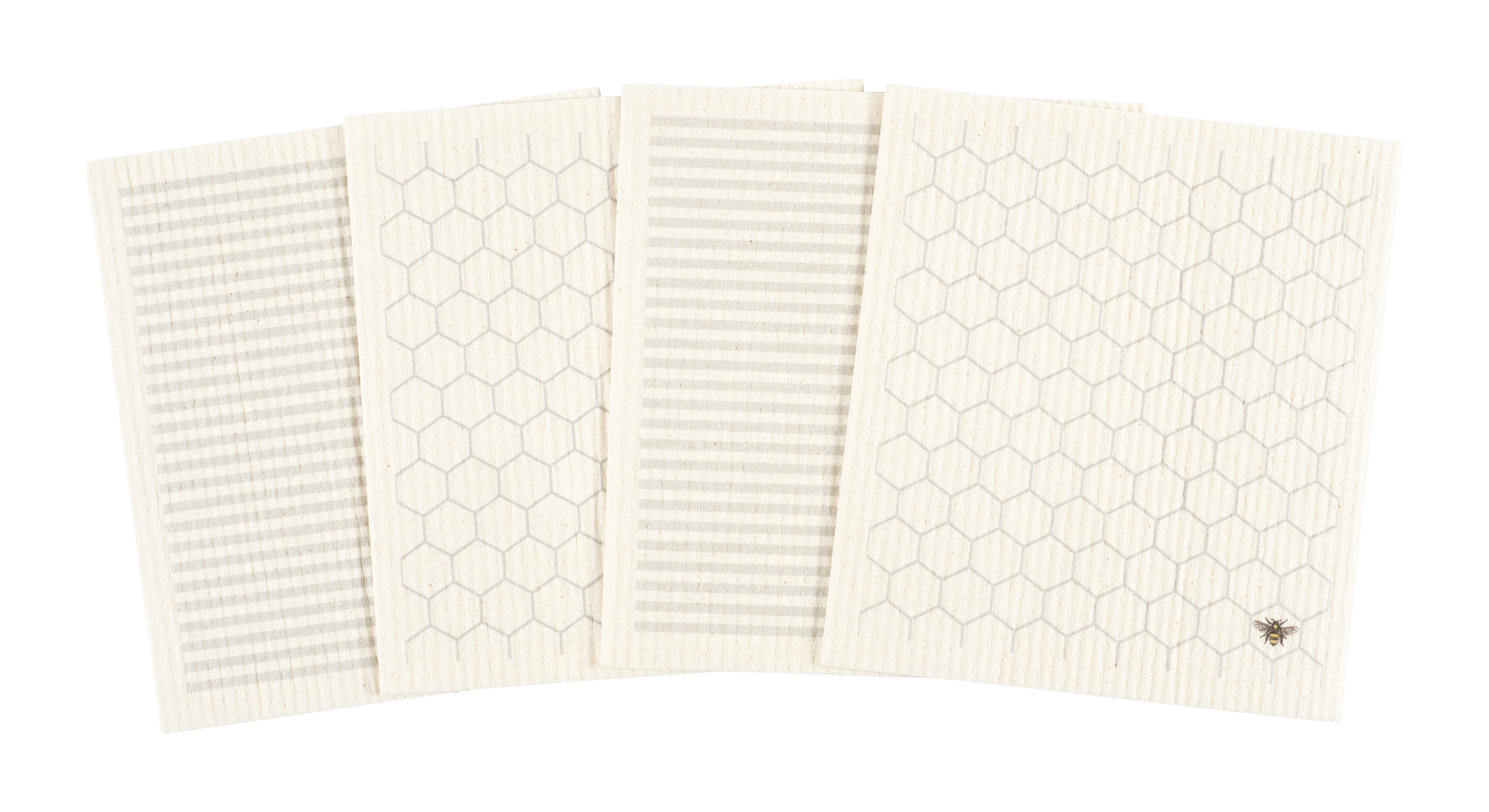 6 White COTTON Stripes Utility Bar Rags Dish Cloths Kitchen Towels 11.5 x  11.5