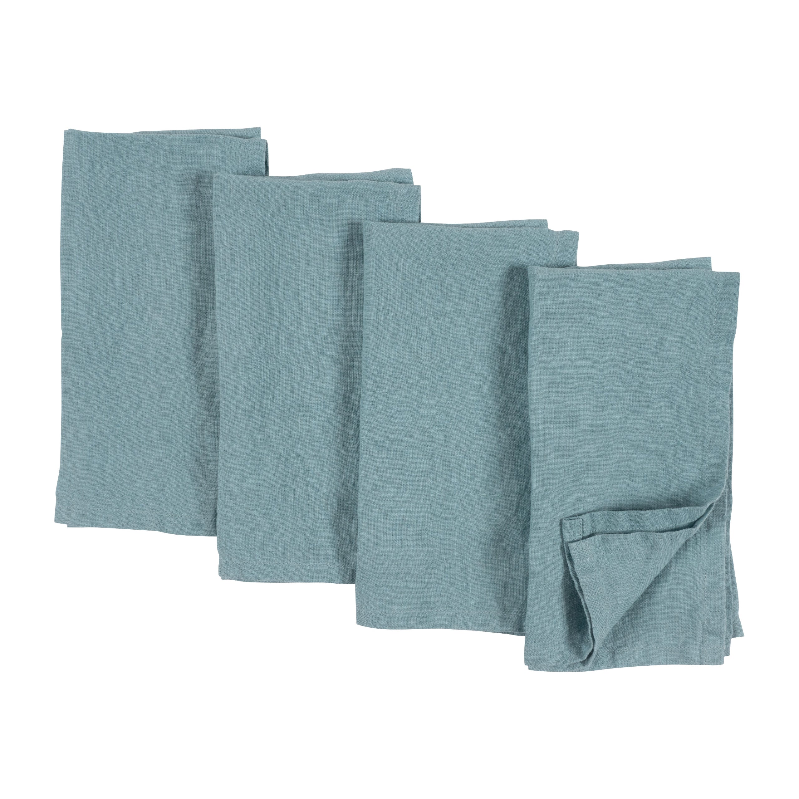Fabric Textile Products, Inc. Napkin Set of 4, 100% Cotton, 20x20, Veggie Sketch - 20 x 20 - Green