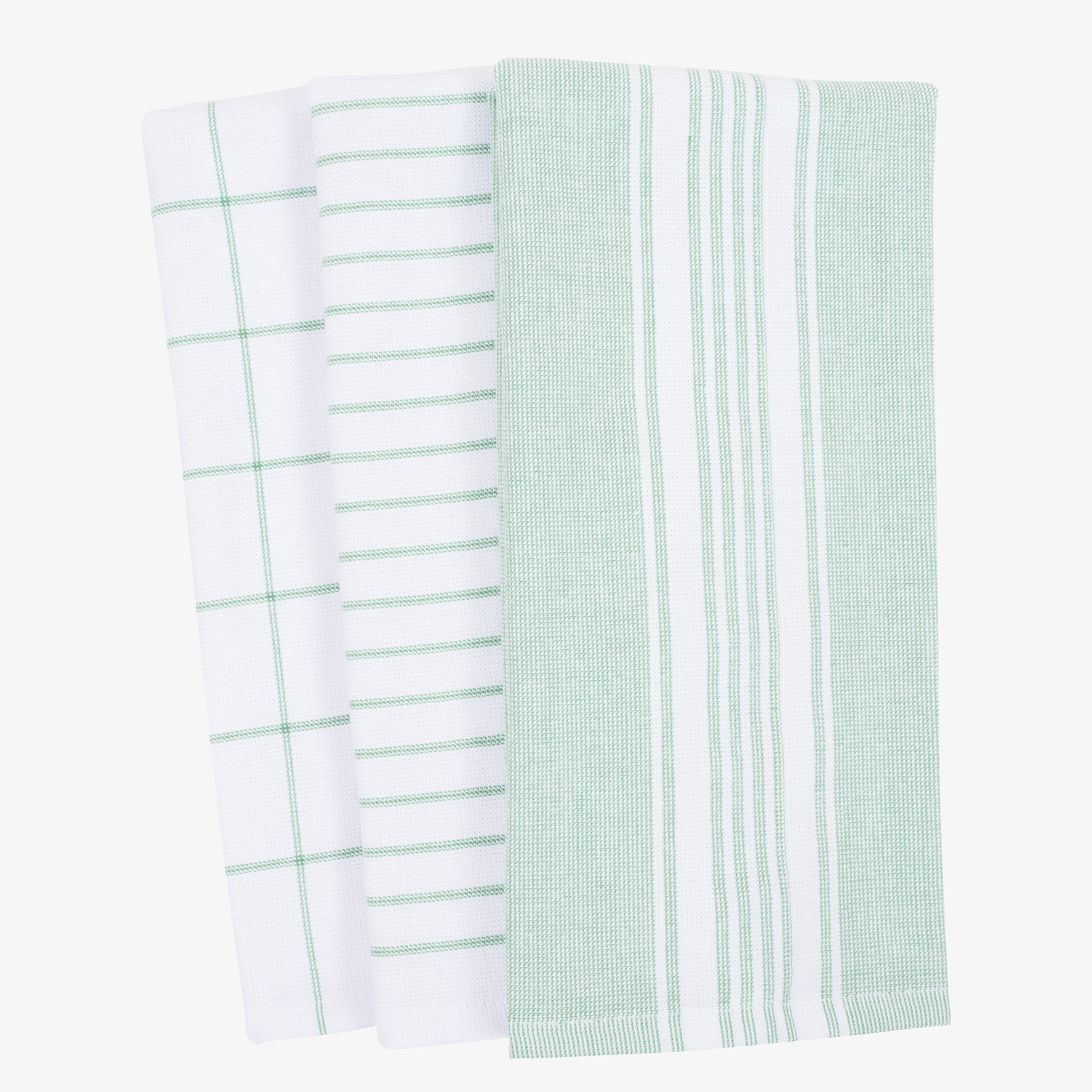 Monaco Dual Purpose Terry Kitchen Towels - Mineral Green