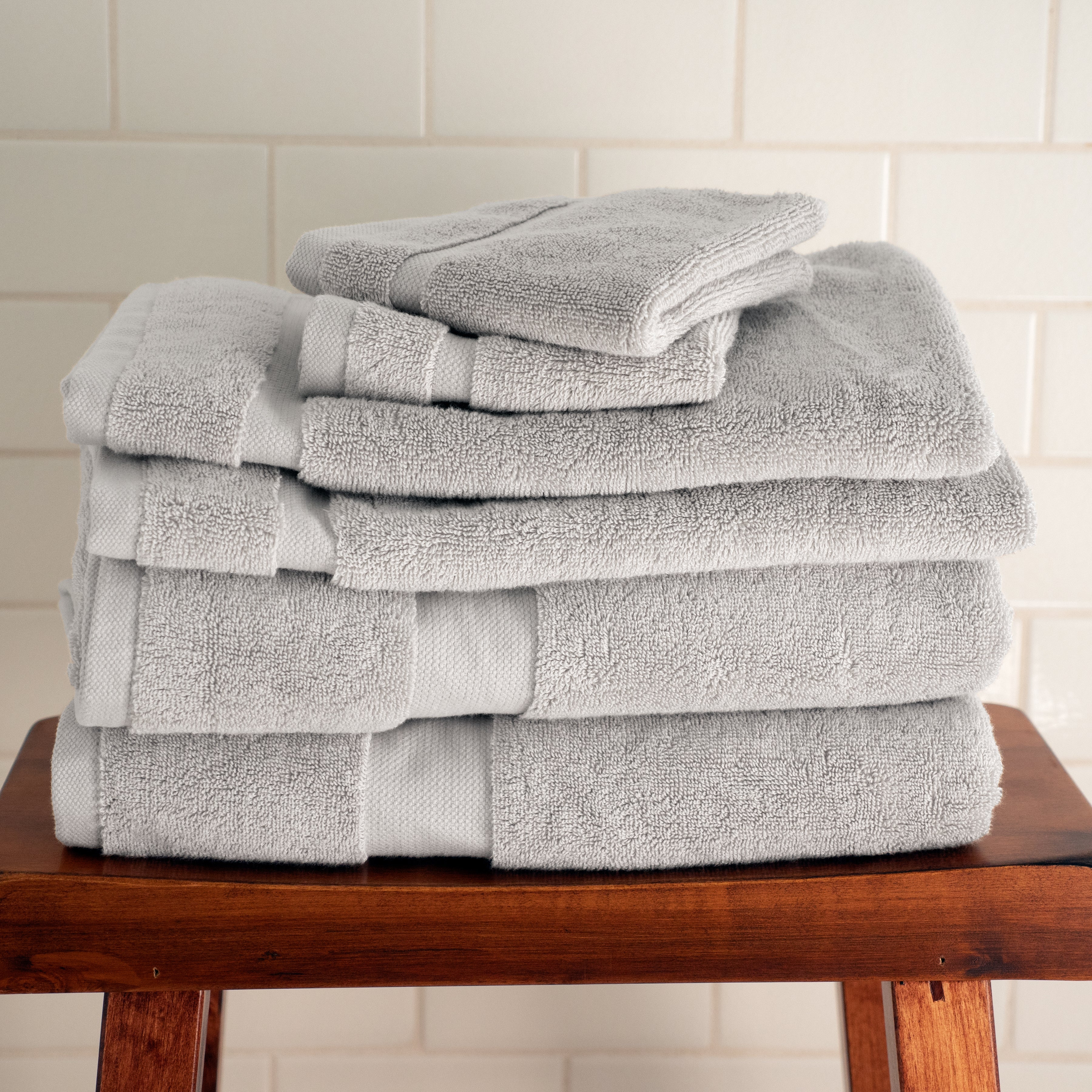 Under The Canopy Classic Organic Towel - White White / 6-Piece Bath Sheet Set