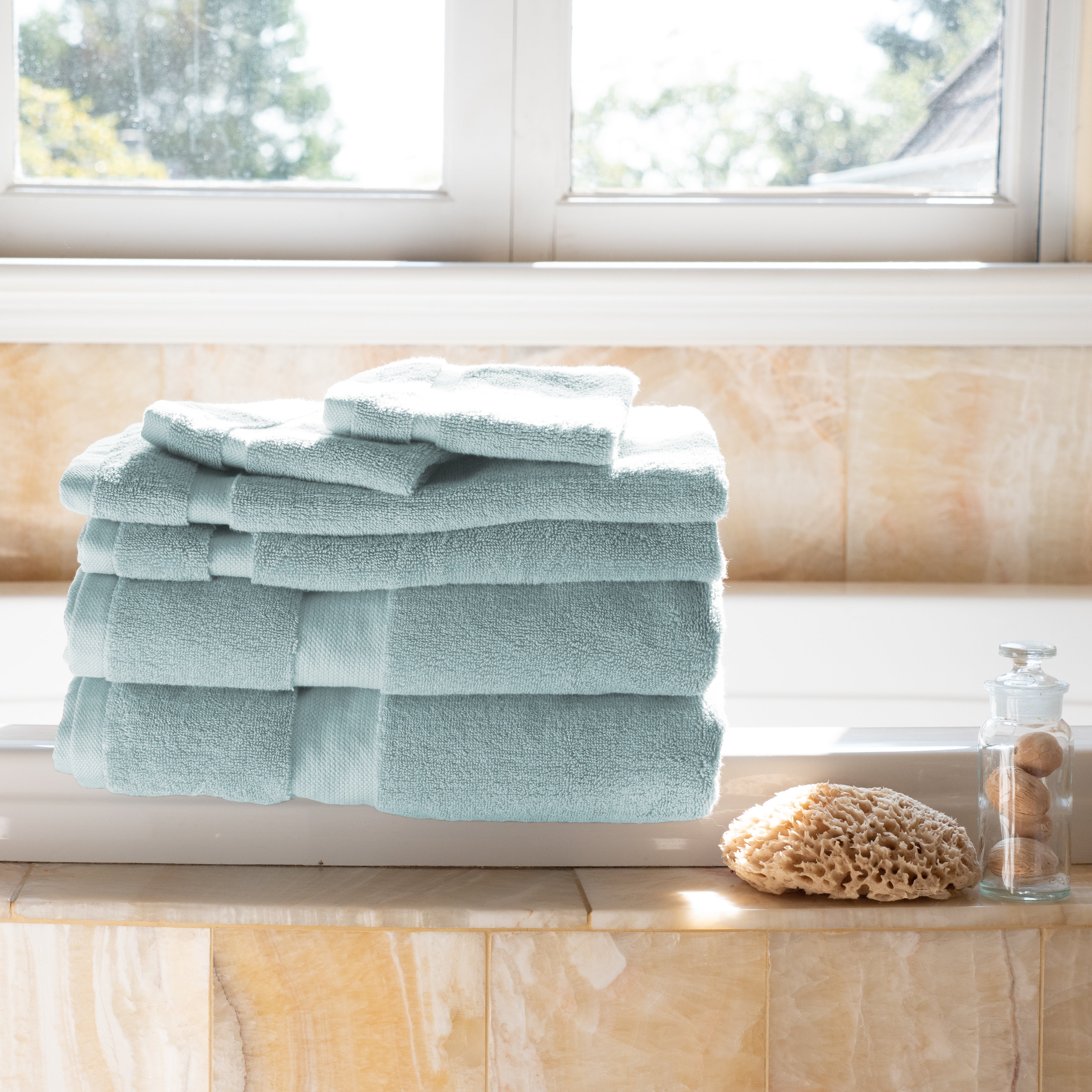 Canopy Lane 6 Piece Cotton Towel Set KAF Home Color: Light Gray