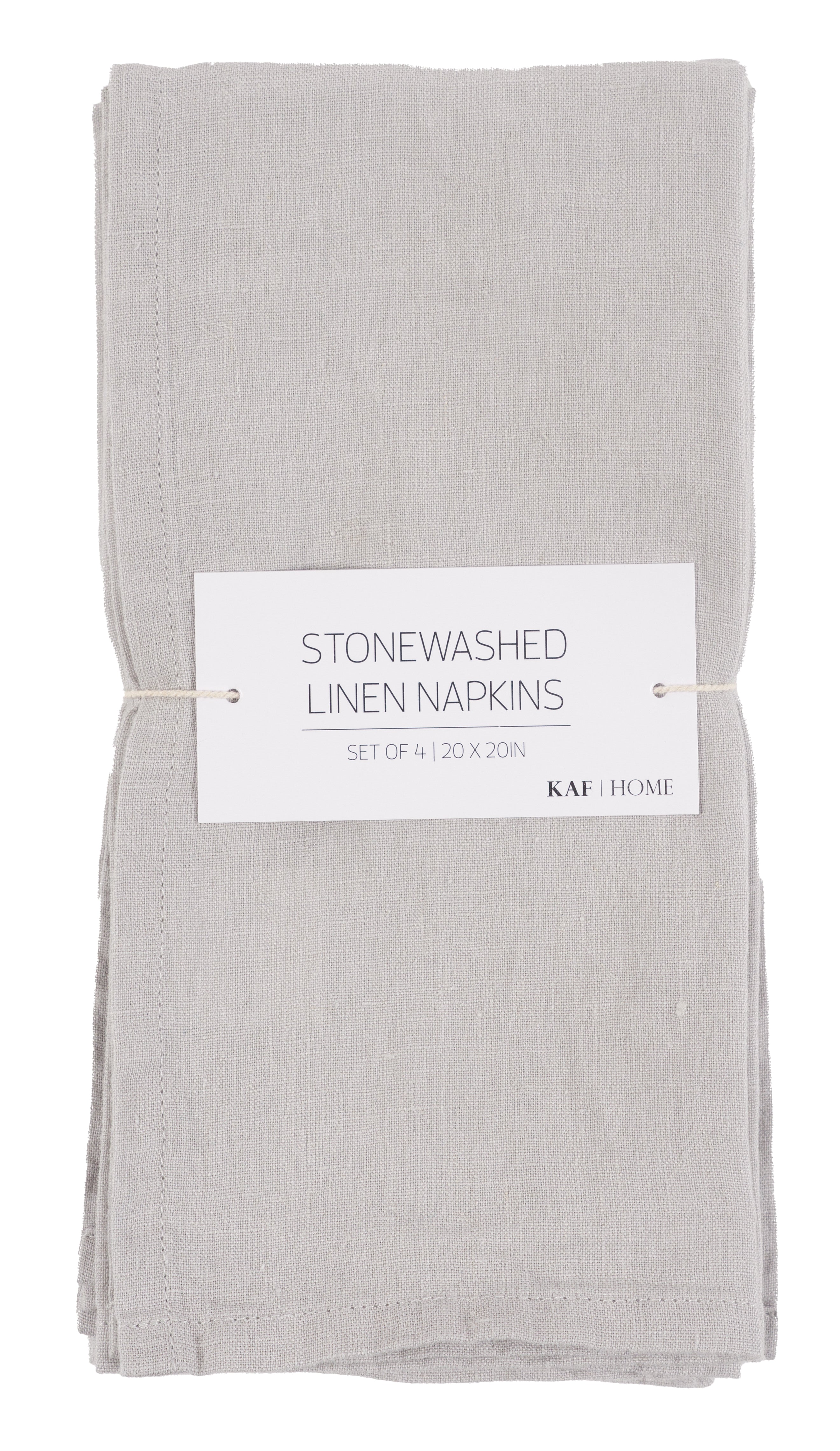 Washed Linen-Cotton set of 4 Napkins- White – Thyme and Sage