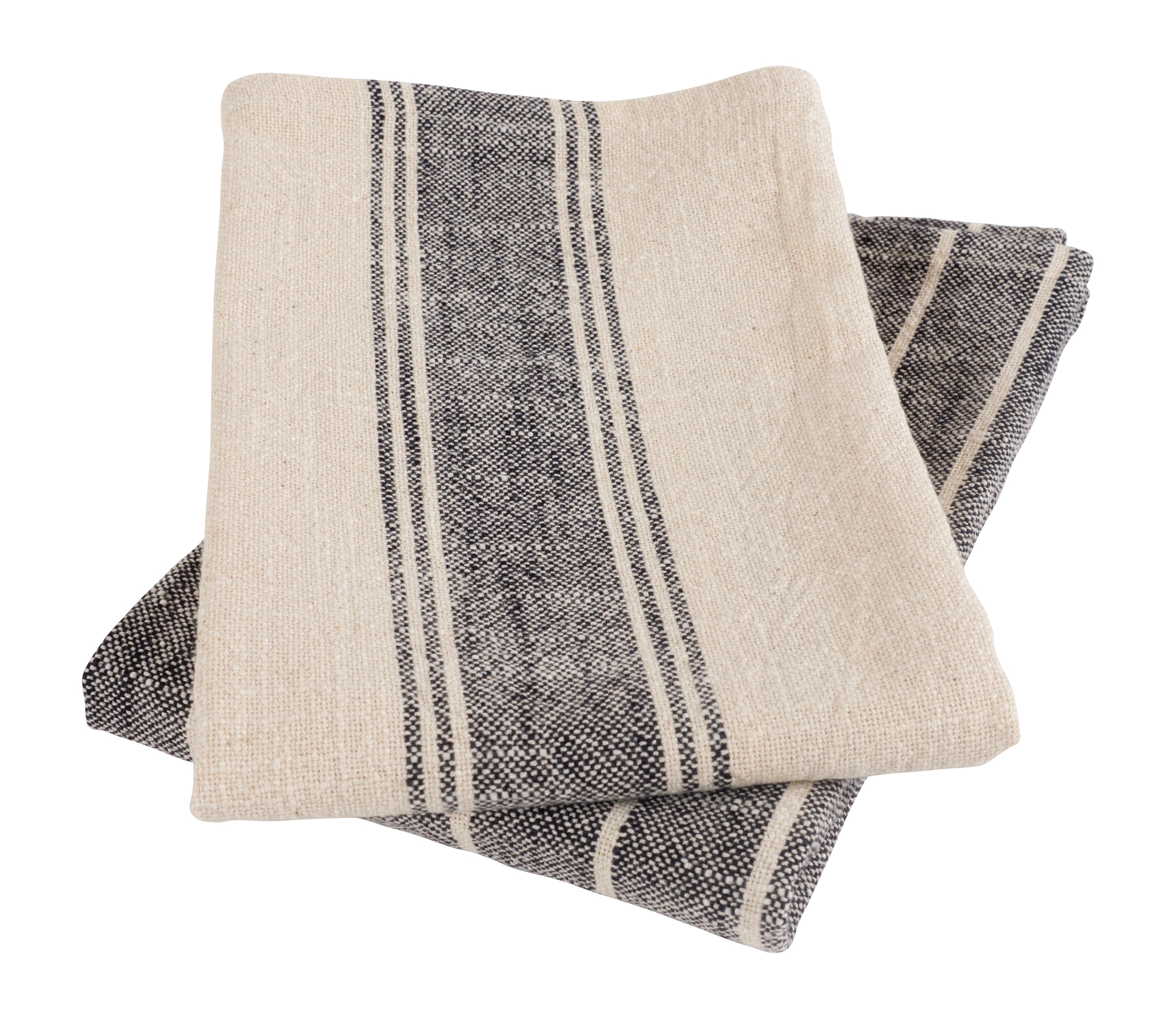 Firenze Natural Rustic Farmhouse Slubbed Kitchen Towels