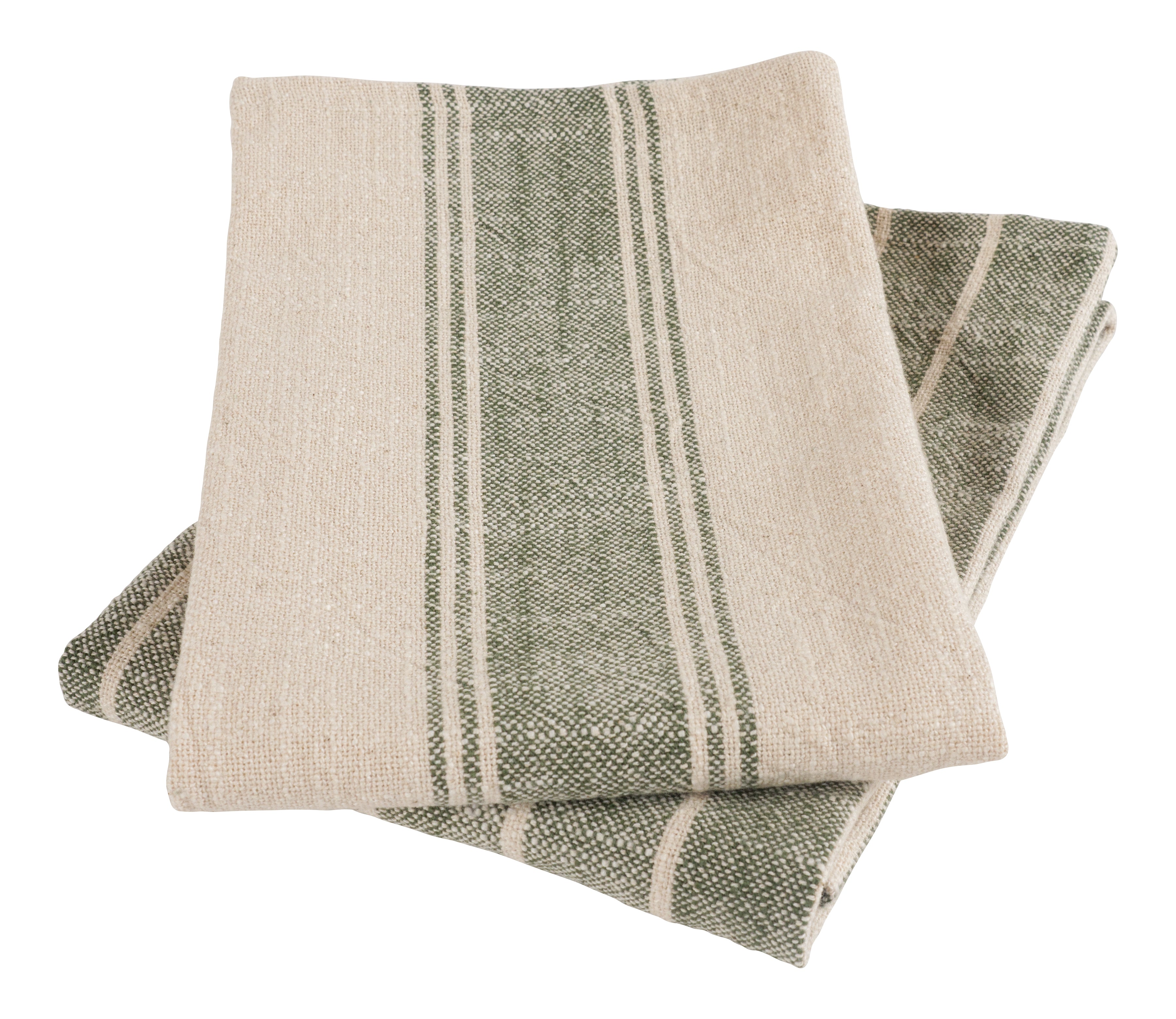 Firenze Natural Rustic Farmhouse Slubbed Kitchen Towels