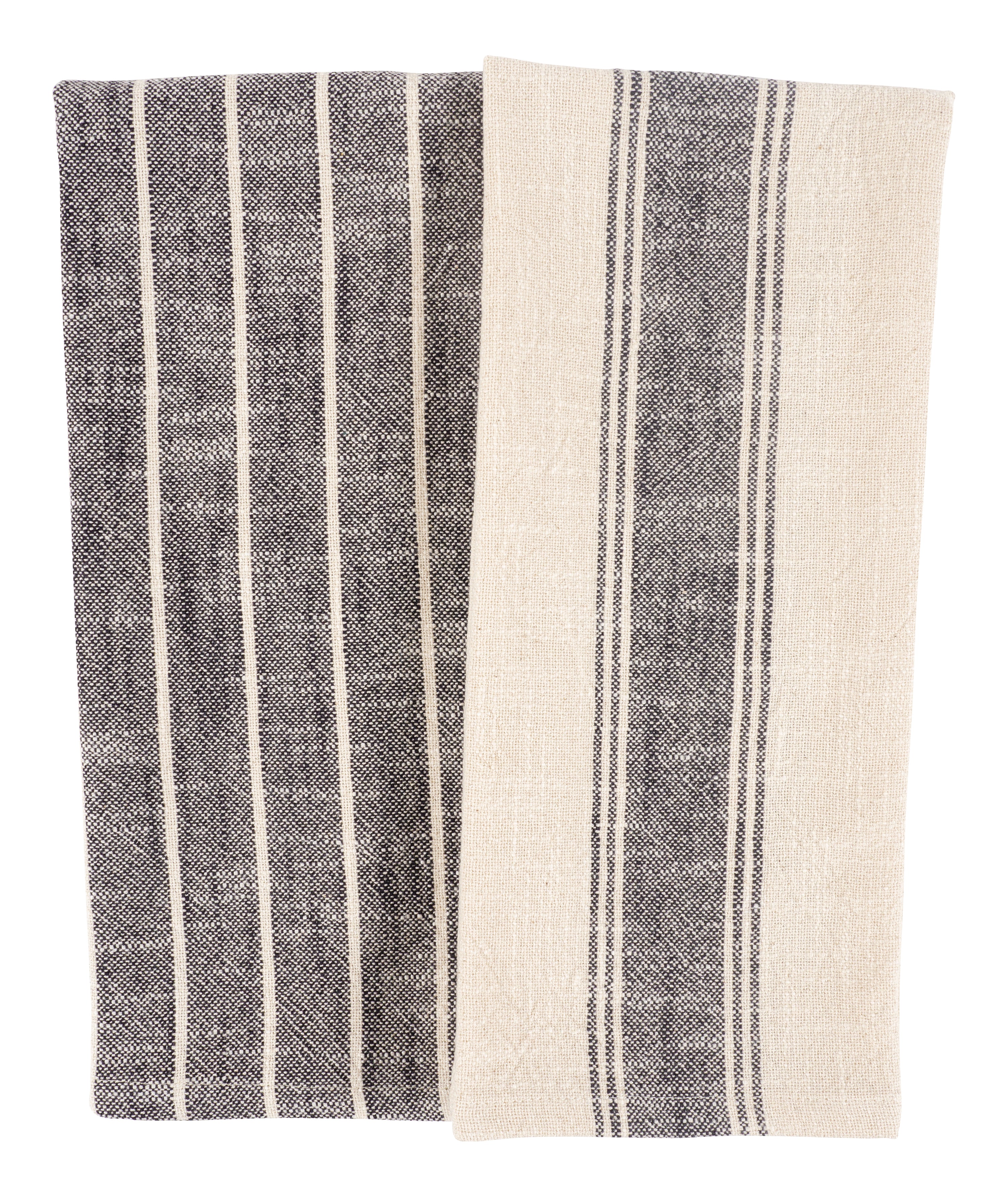 Striped Linen towel / Natural washed linen towels / Simple rustic kitchen  towels / Hand face linen towels / Guest linen towels